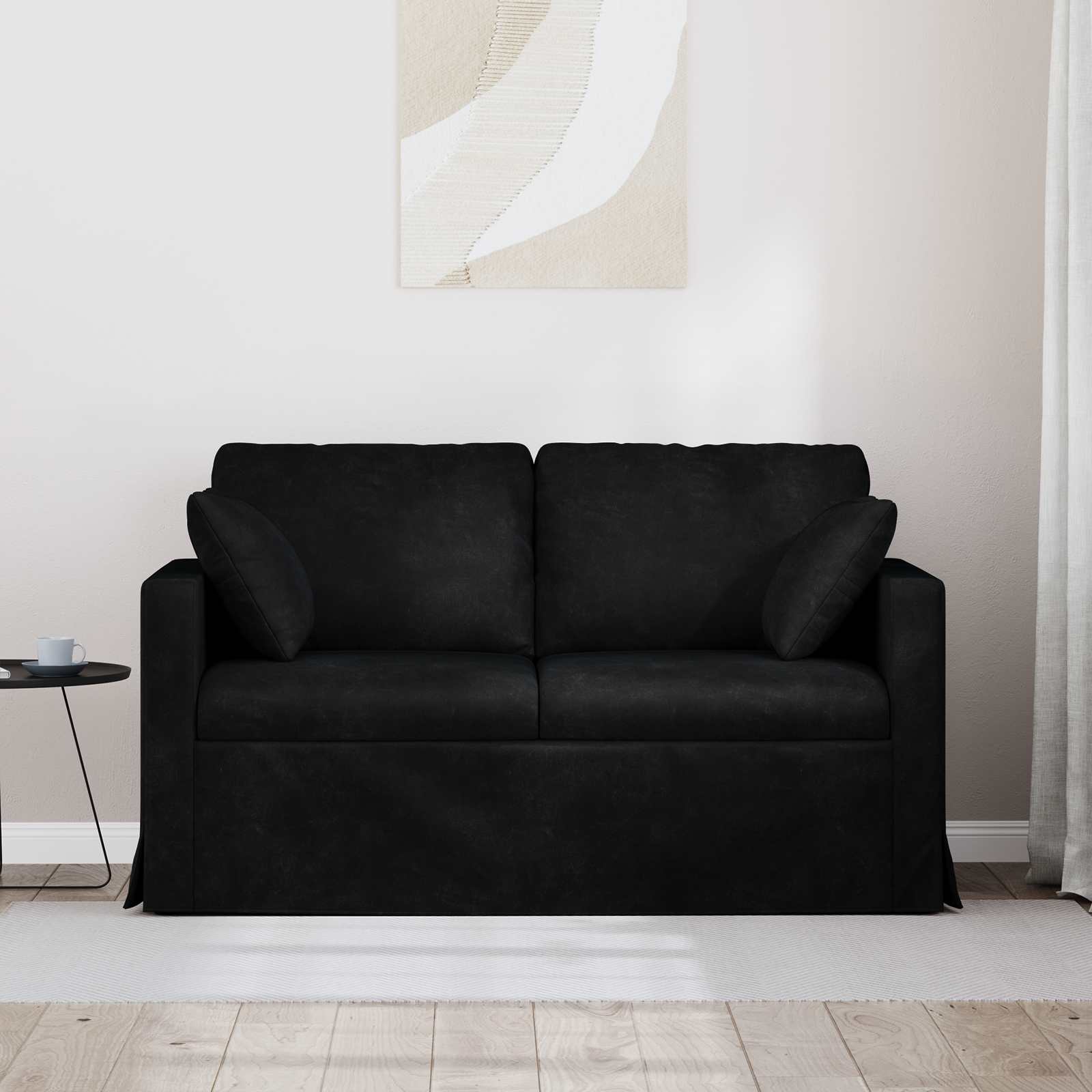 Sofa Crna 138 x 78 x 80 cm Baršun