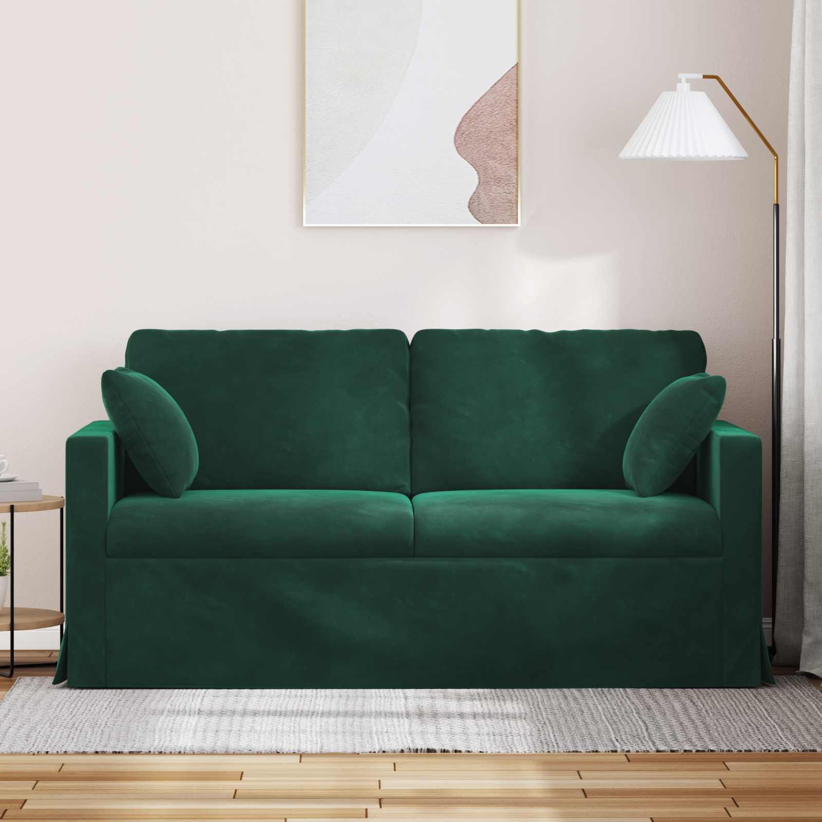 Sofa Tamnozelena 158 x 78 x 80 cm Baršun