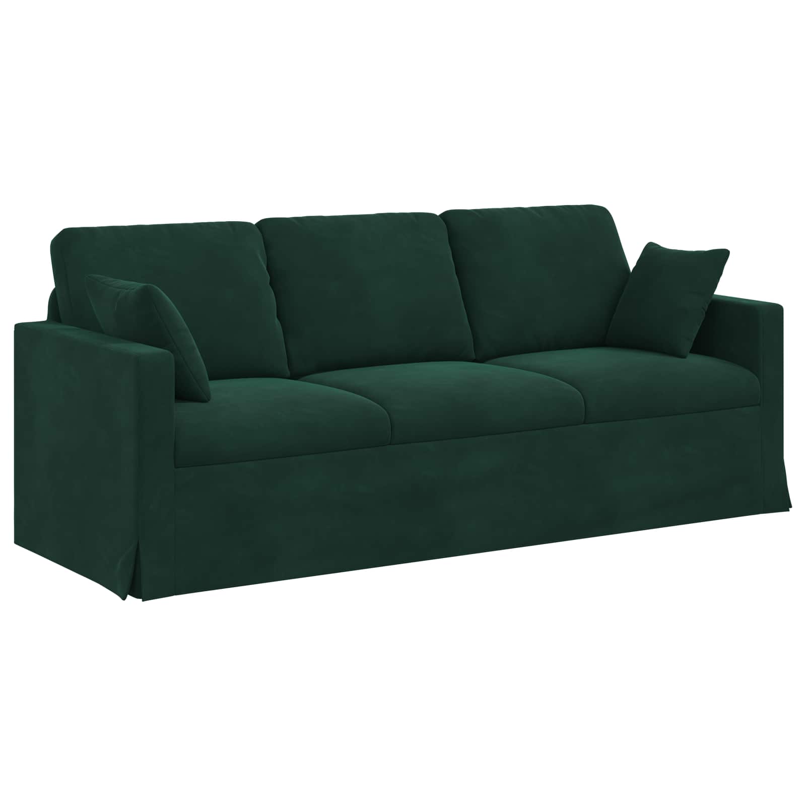 Sofa Tamnozelena 198 x 78 x 80 cm Baršun