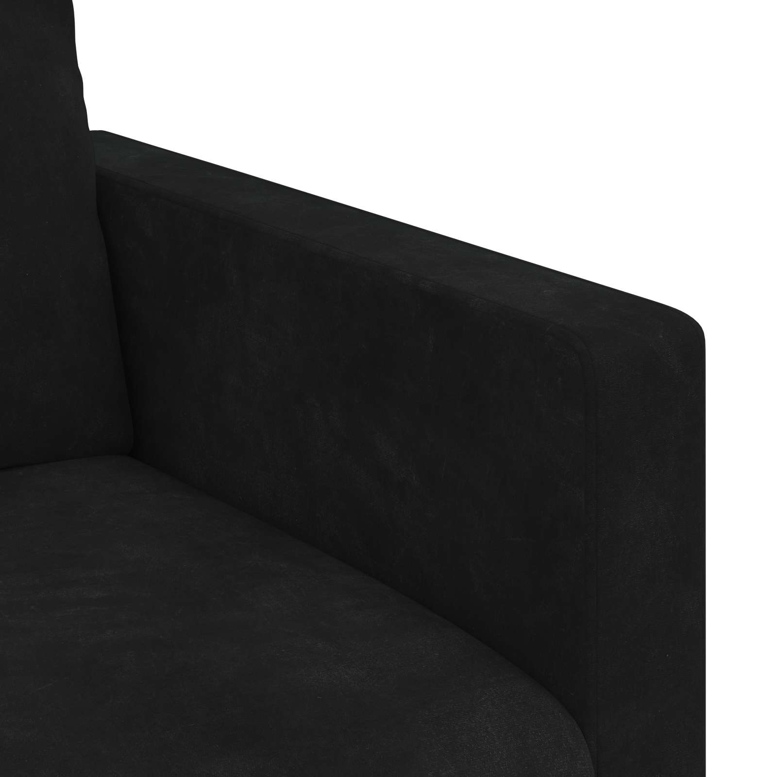Sofa Crna 198 x 78 x 80 cm Baršun