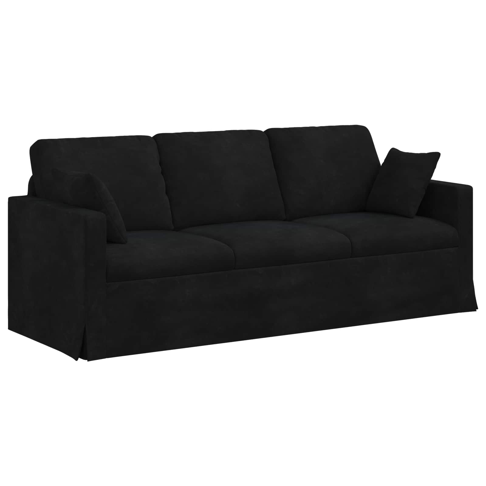 Sofa Crna 198 x 78 x 80 cm Baršun