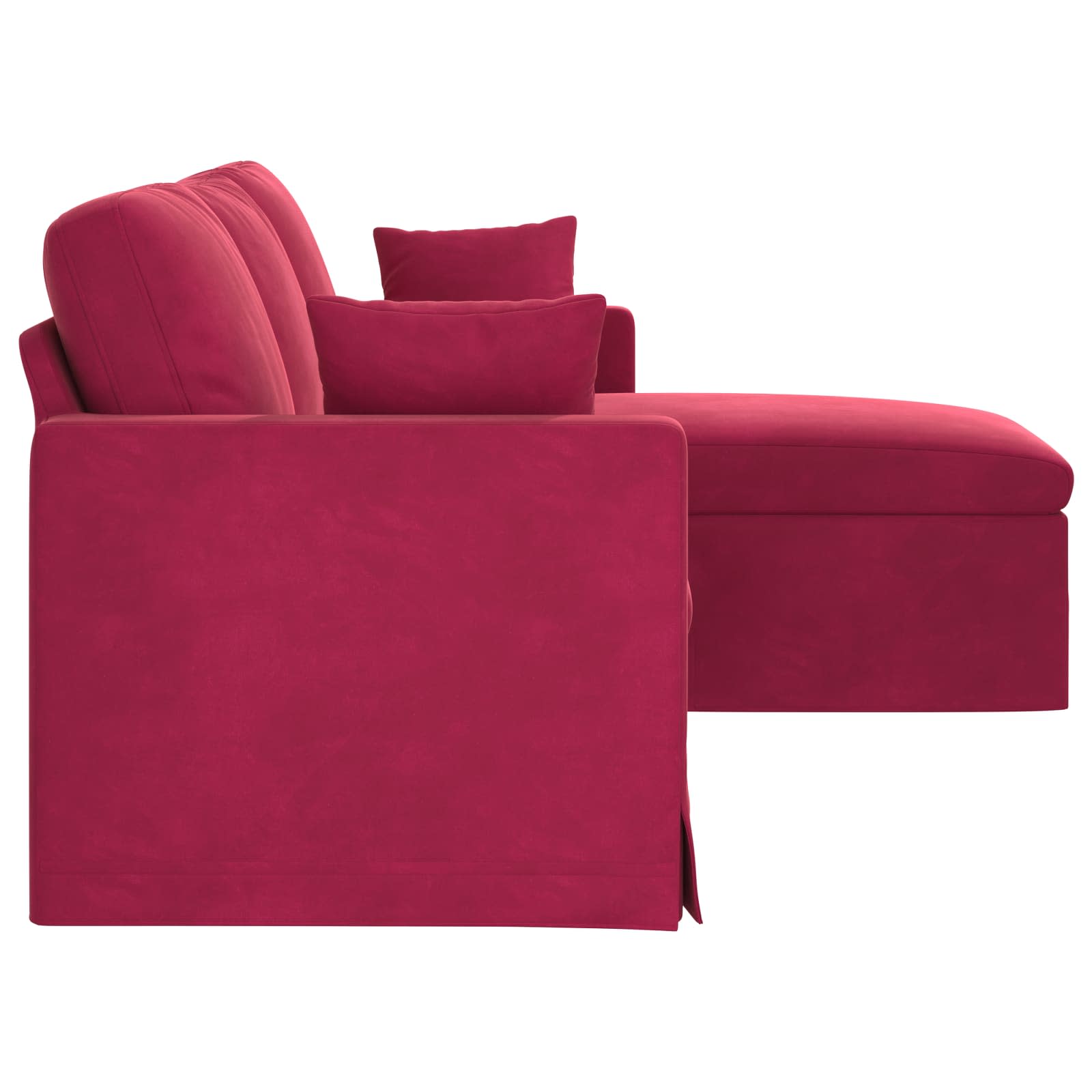 Sofa Vinska crvena 198 x 134 x 80 cm Baršun