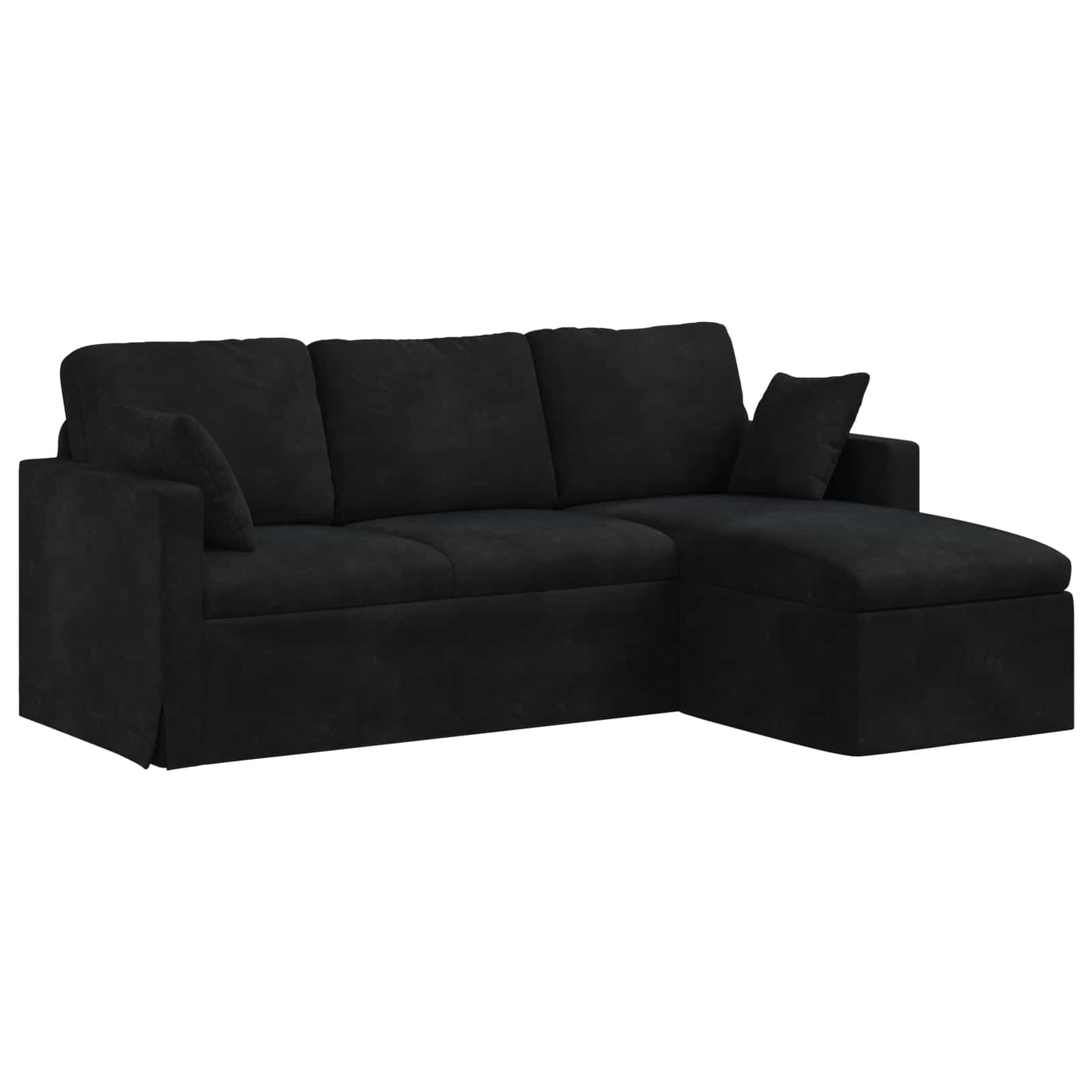 Sofa Crna 198 x 134 x 80 cm Baršun
