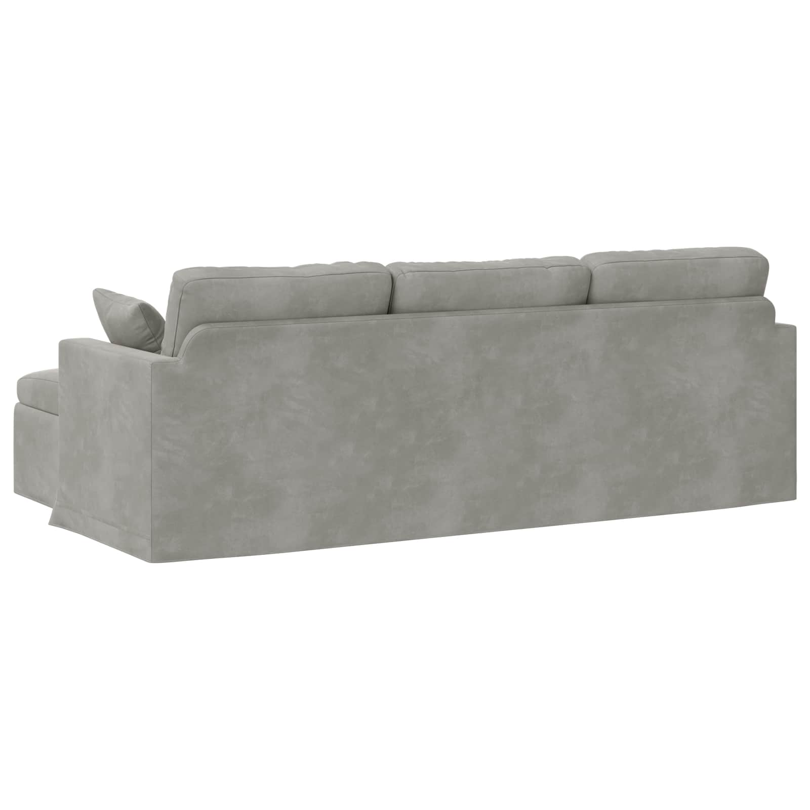 Sofa Svijetlo siva 228 x 134 x 80 cm Baršun