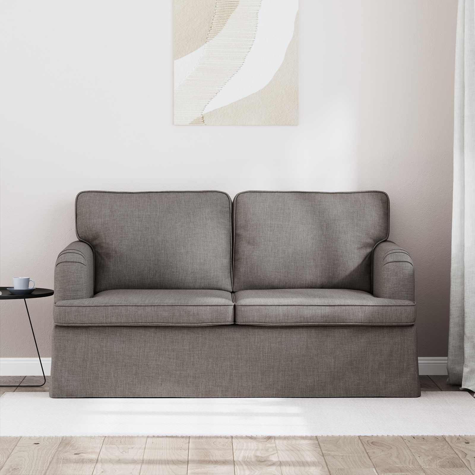 Sofa Sivo-smeđa 144 x 80 x 85 cm tkanina