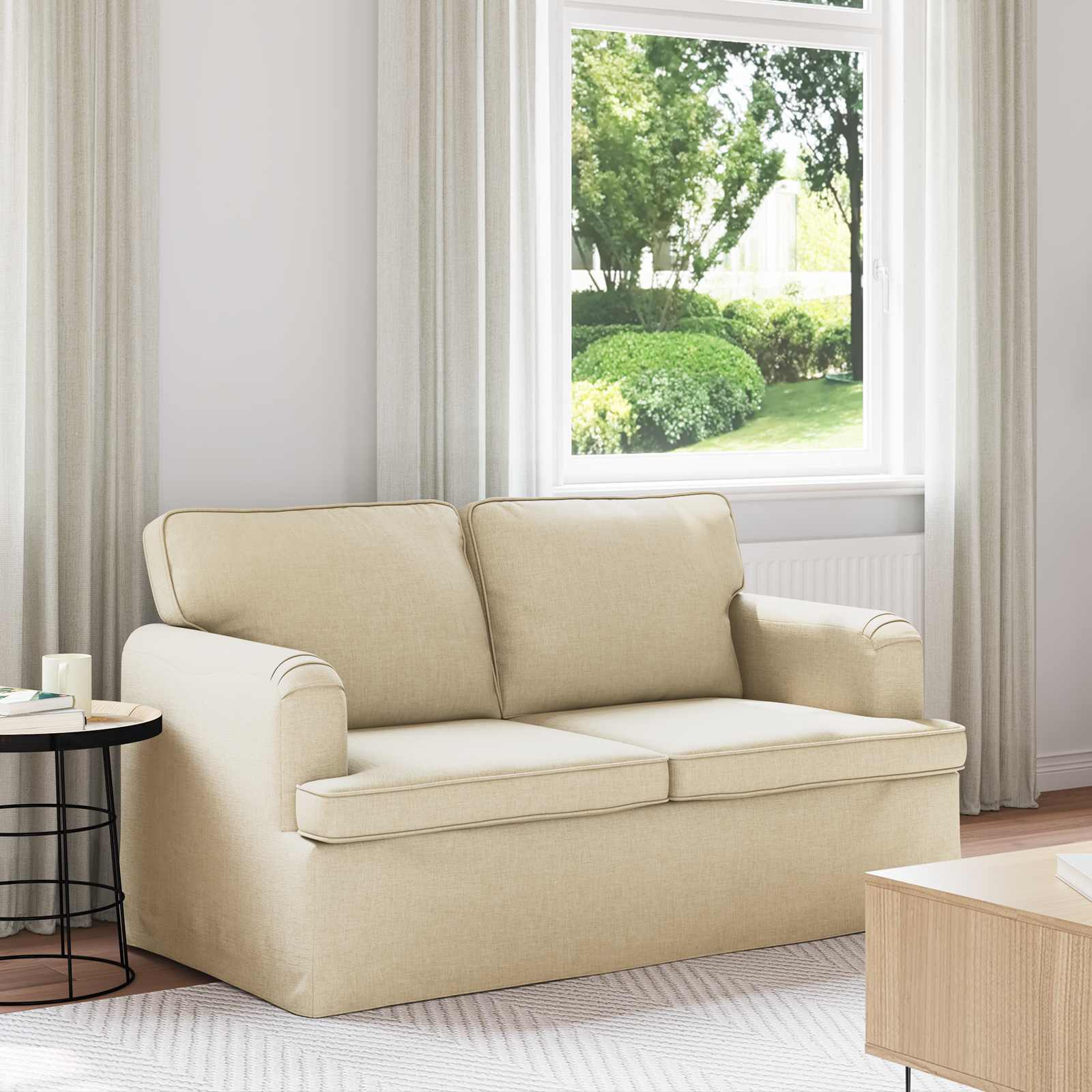 Sofa Krema 144 x 80 x 85 cm tkanina