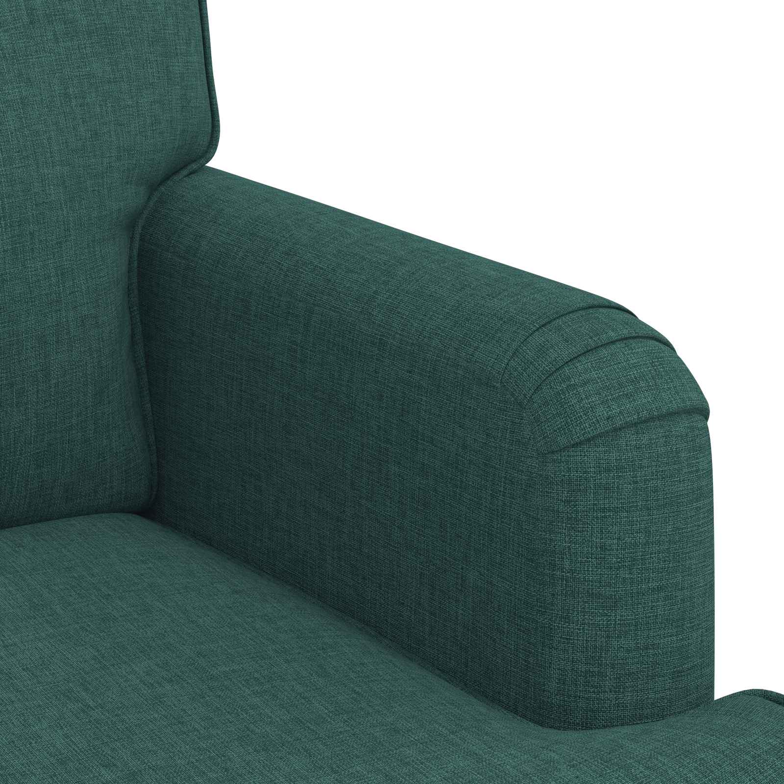 Sofa Tamnozelena 201 x 80 x 85 cm tkanina