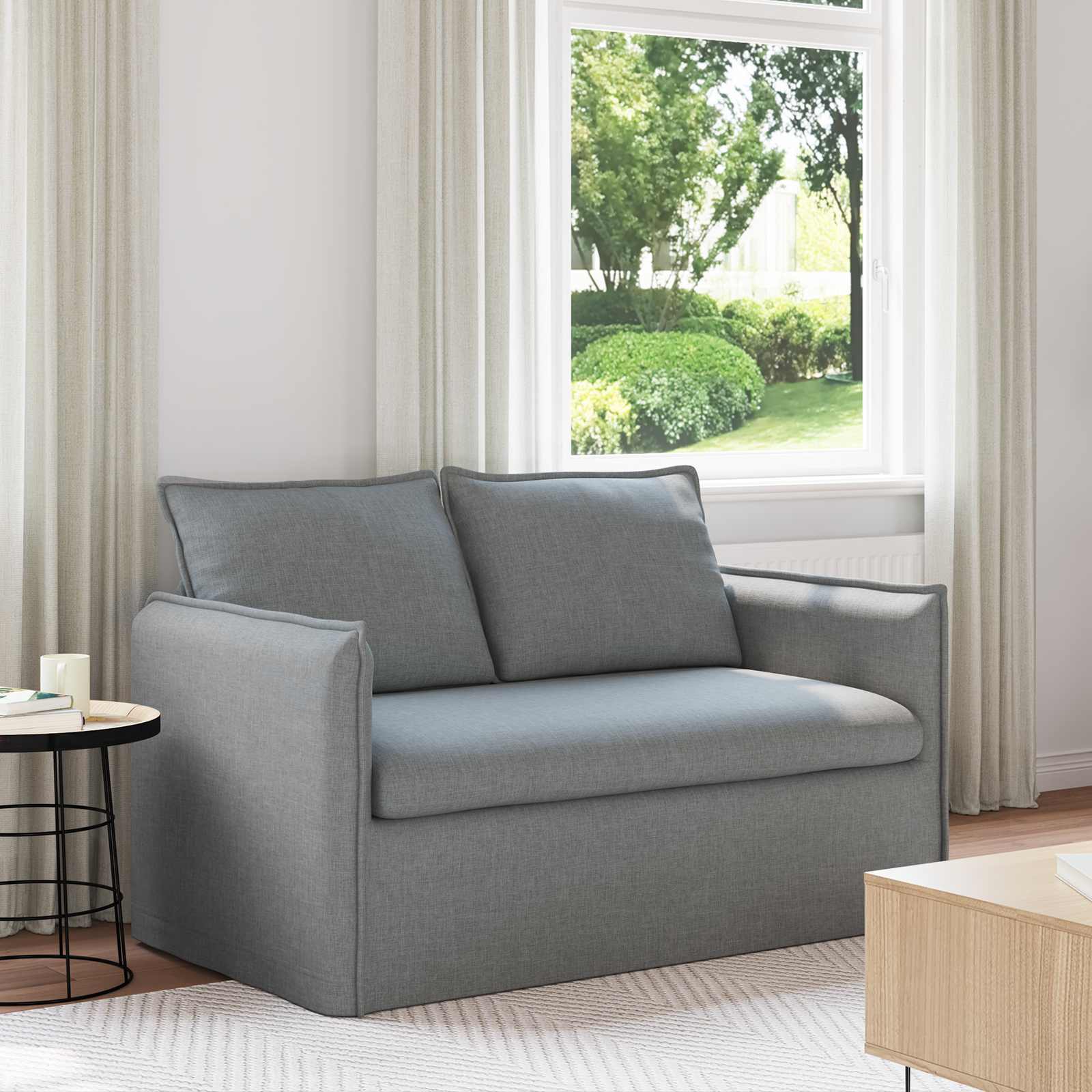 Sofa Svijetlo siva 136 x 82 x 85 cm tkanina