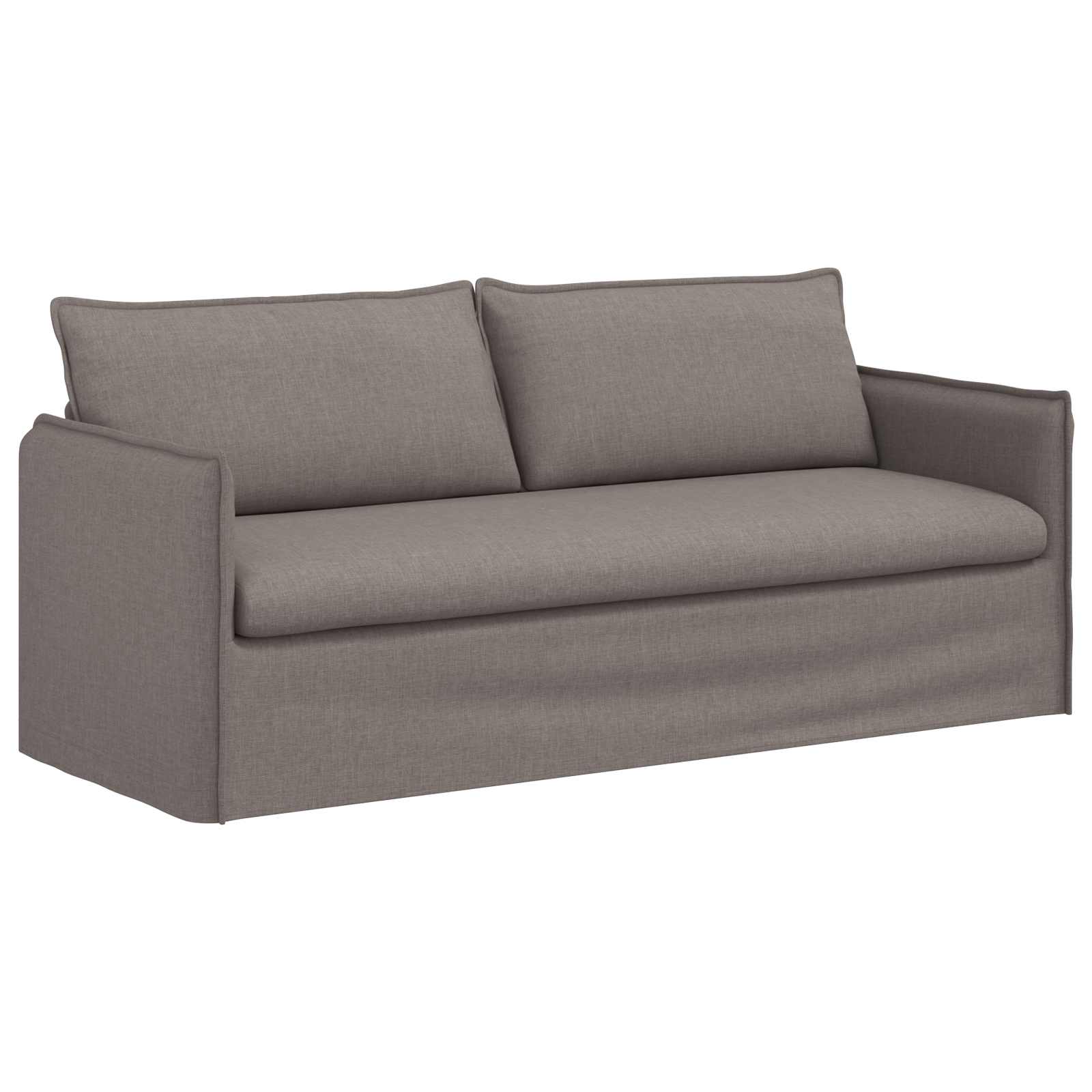 Sofa Sivo-smeđa 196 x 82 x 85 cm tkanina