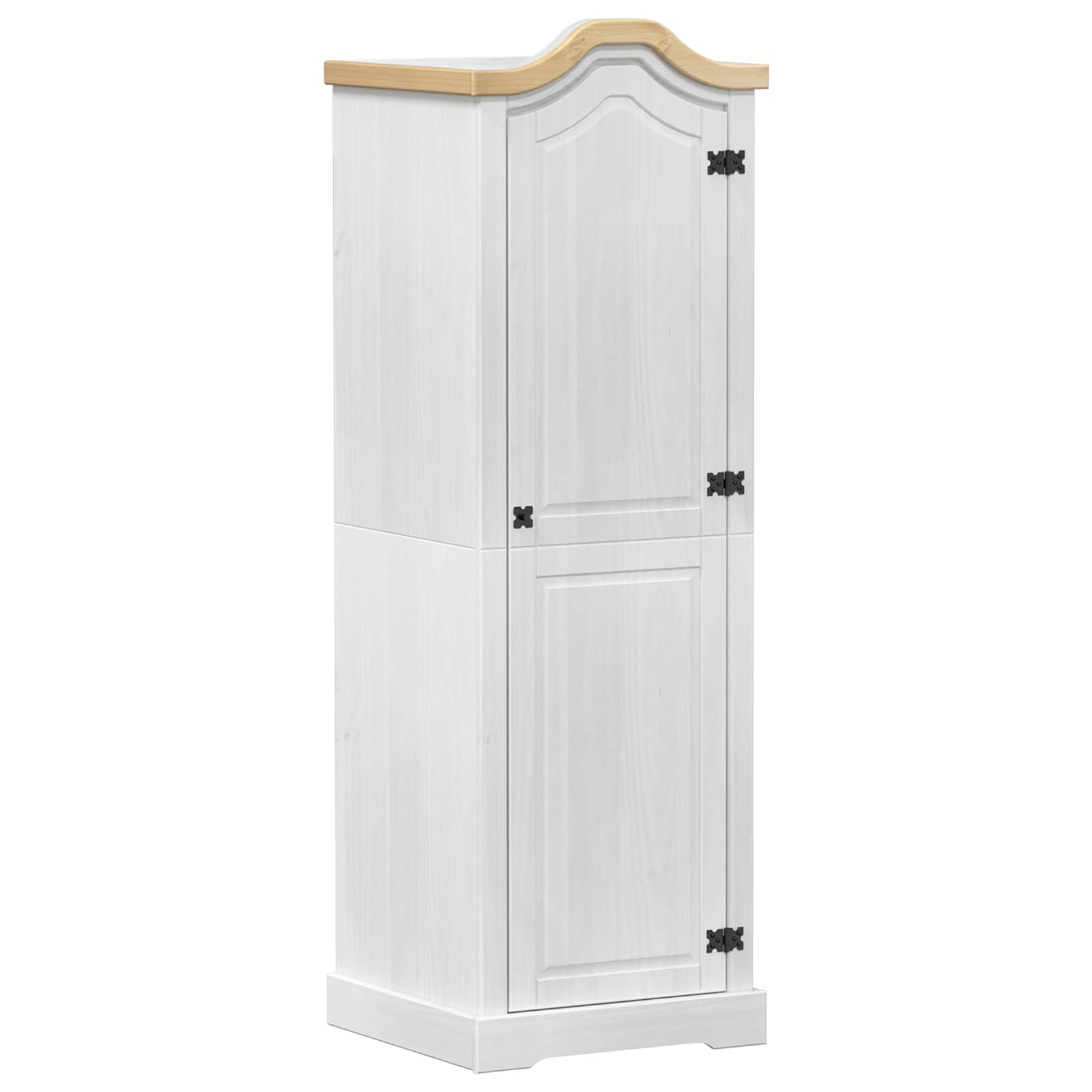 Ormari s policom Bijelo 55 x 52 x 170 cm Čvrsto borovo drvo