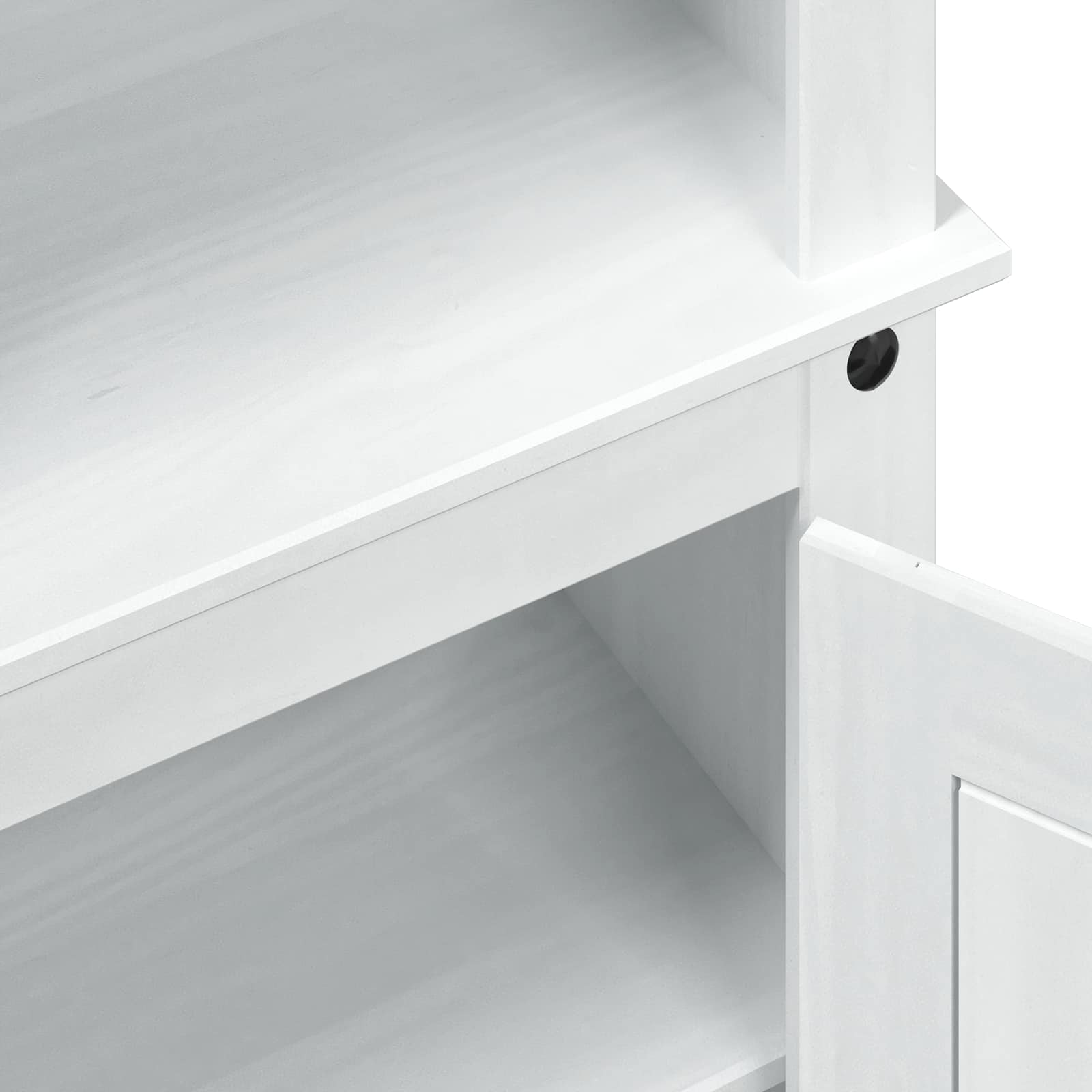 Highboard Bijelo 74 x 38 x 170 cm Čvrsto borovo drvo
