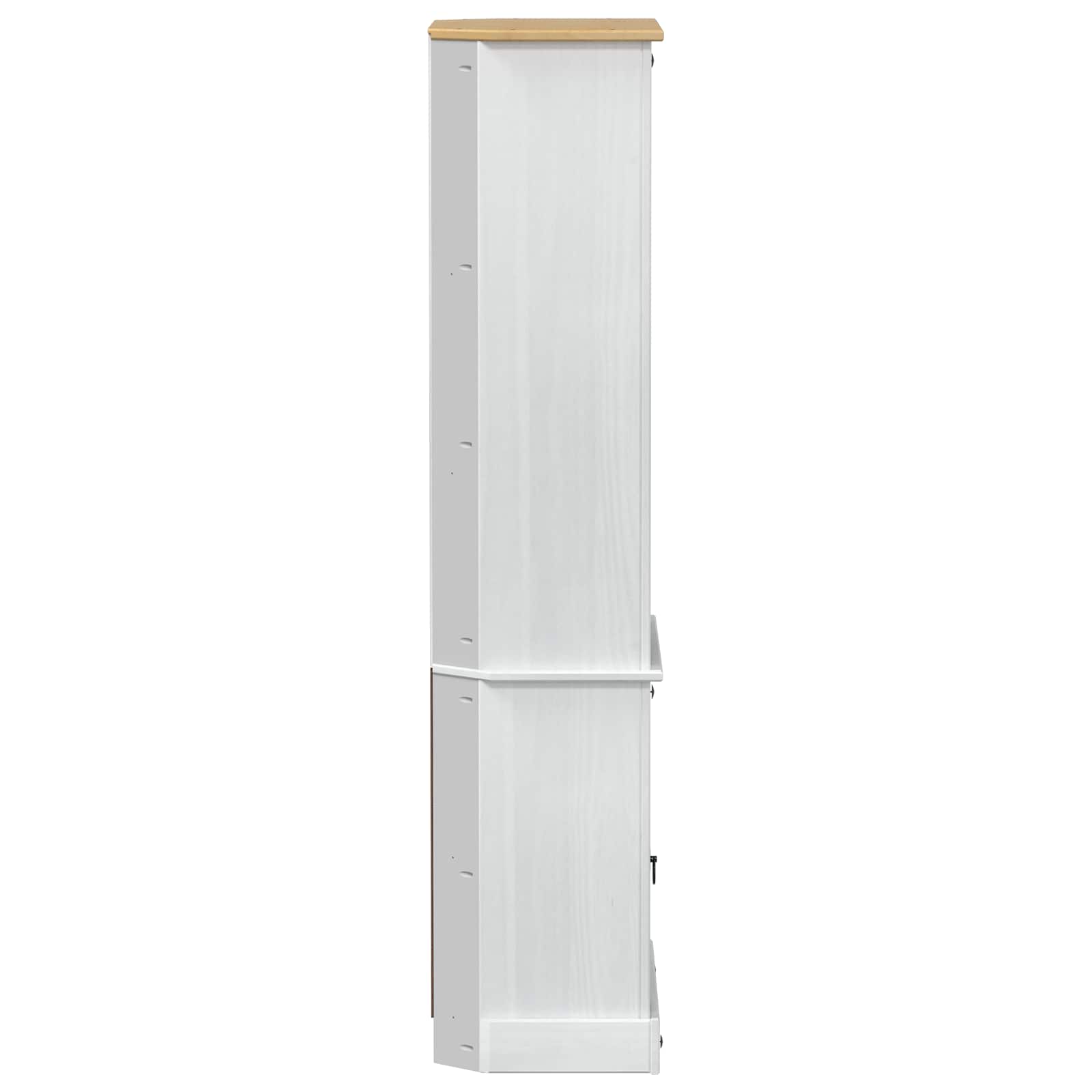Highboard Bijelo 74 x 38 x 170 cm Čvrsto borovo drvo