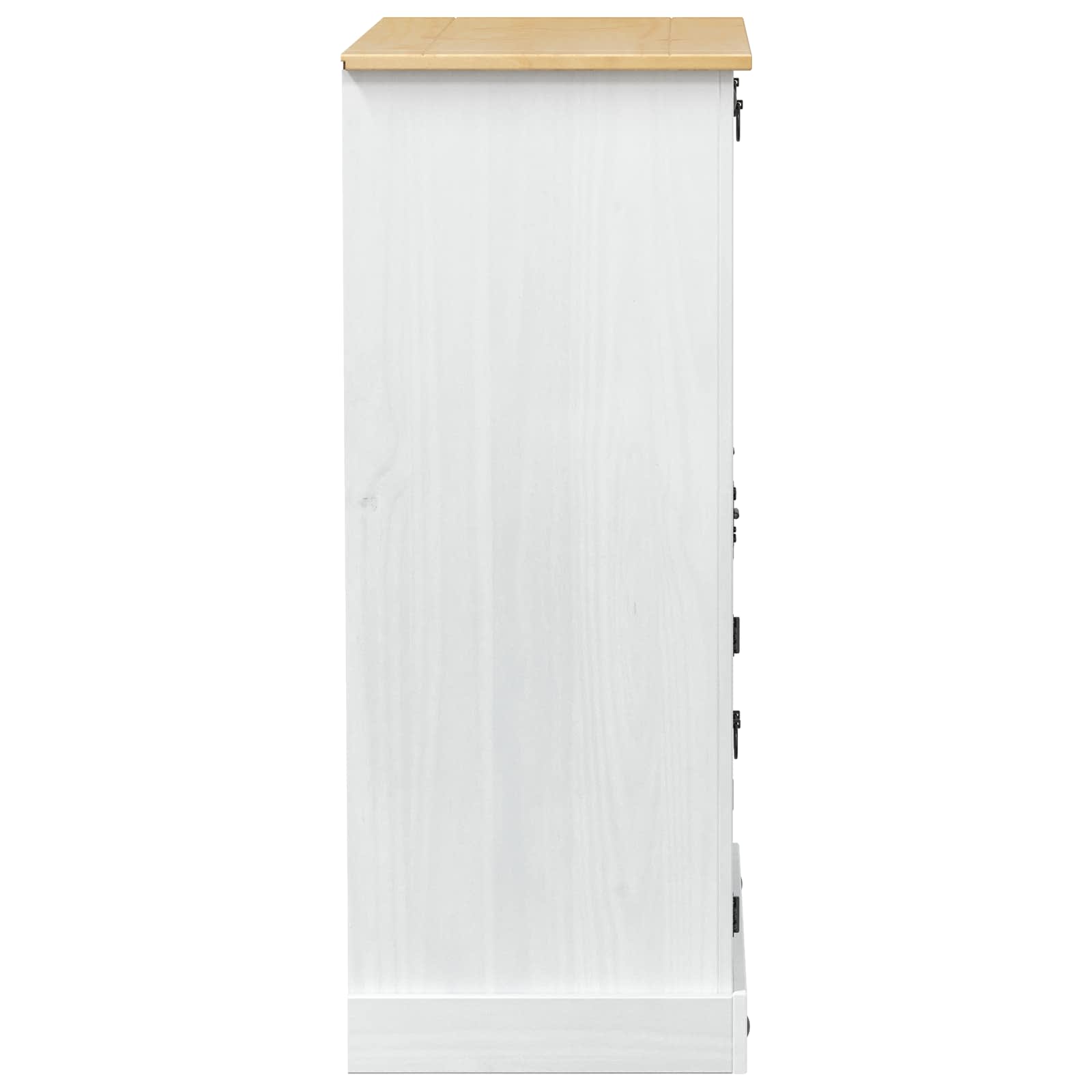 Ormar za vino Bijelo 97 x 45 x 114 cm Čvrsto borovo drvo