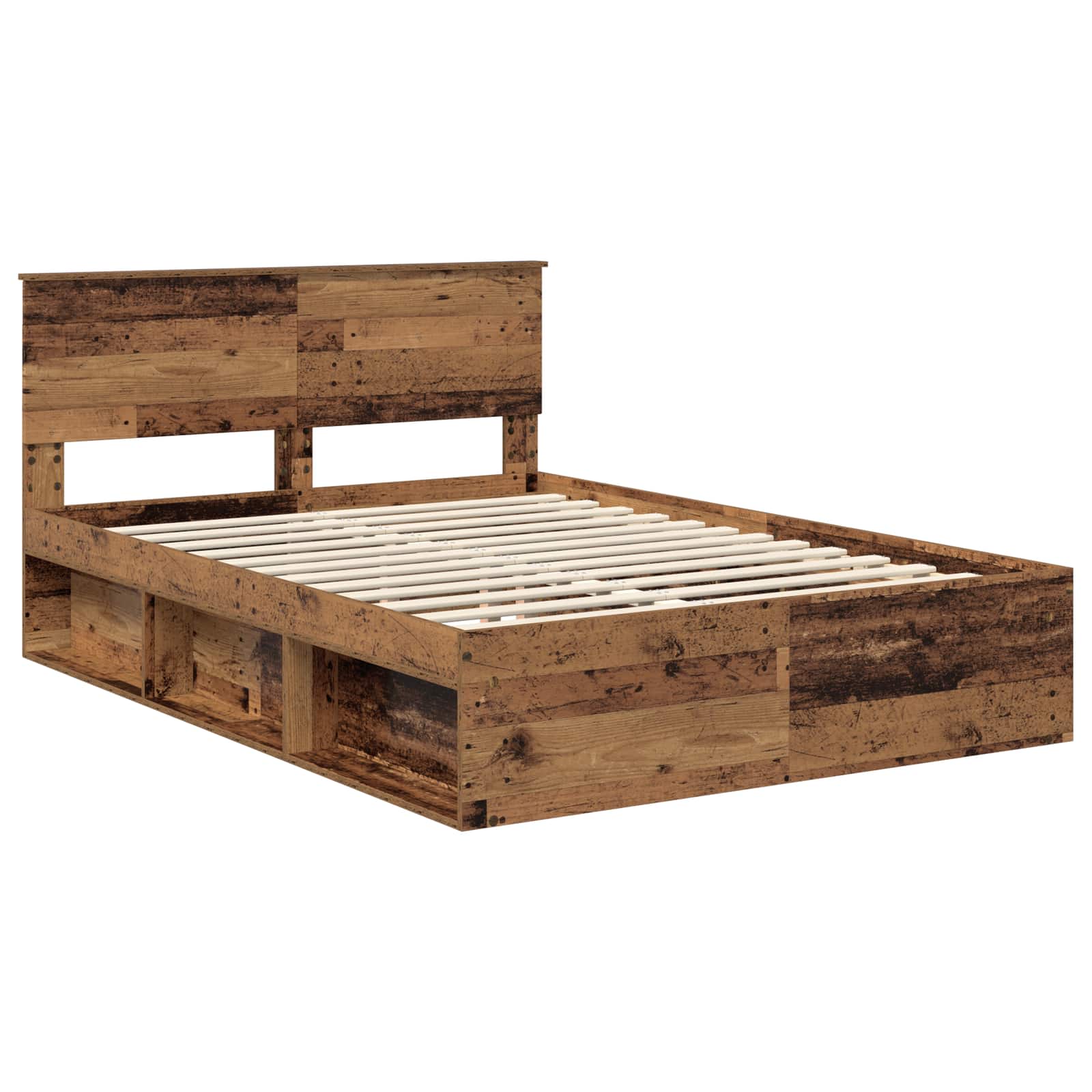 Krevetna konstrukcija Staro drvo 150 x 200 cm Konstruirano drvo