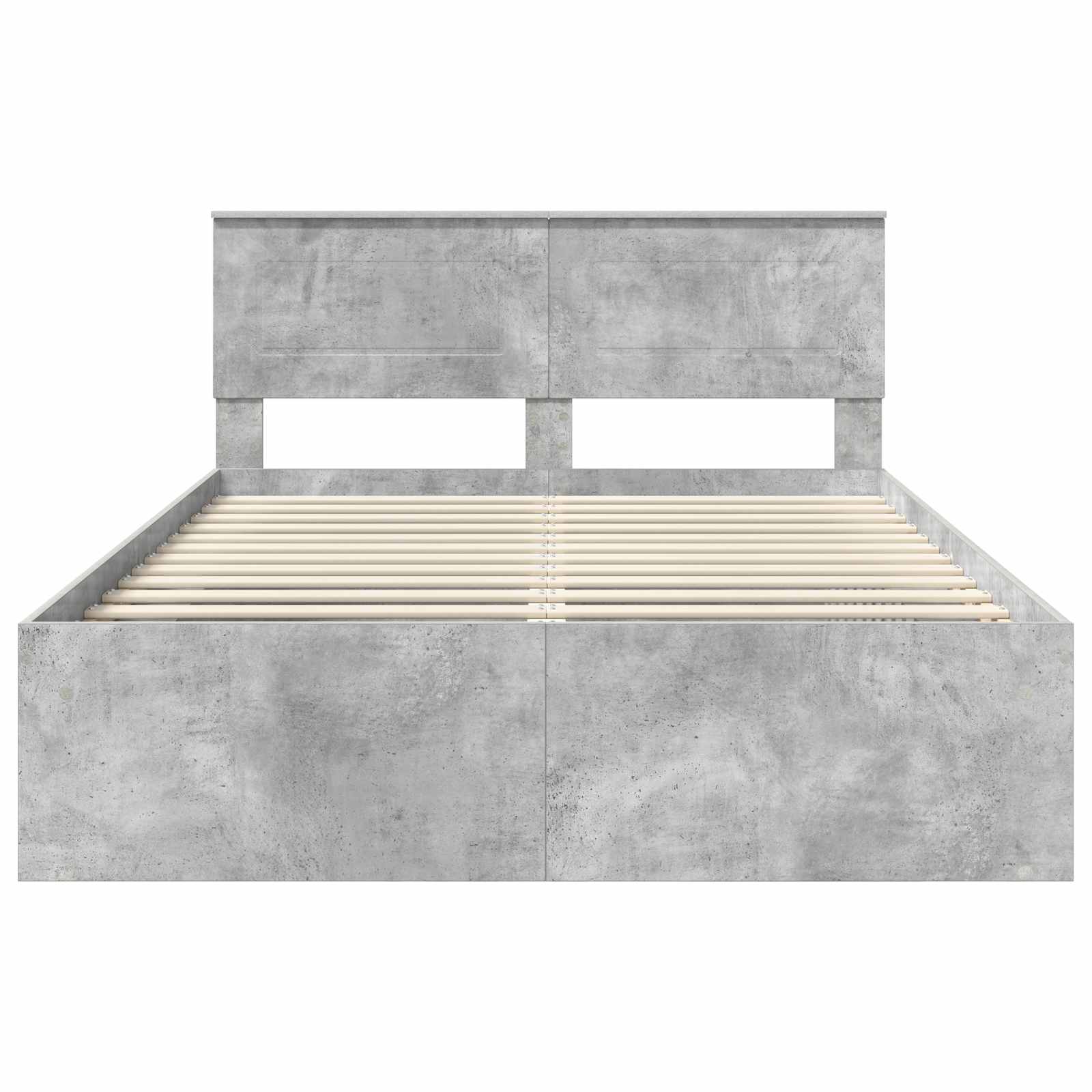 Krevetna konstrukcija Beton 140 x 190 cm Konstruirano drvo