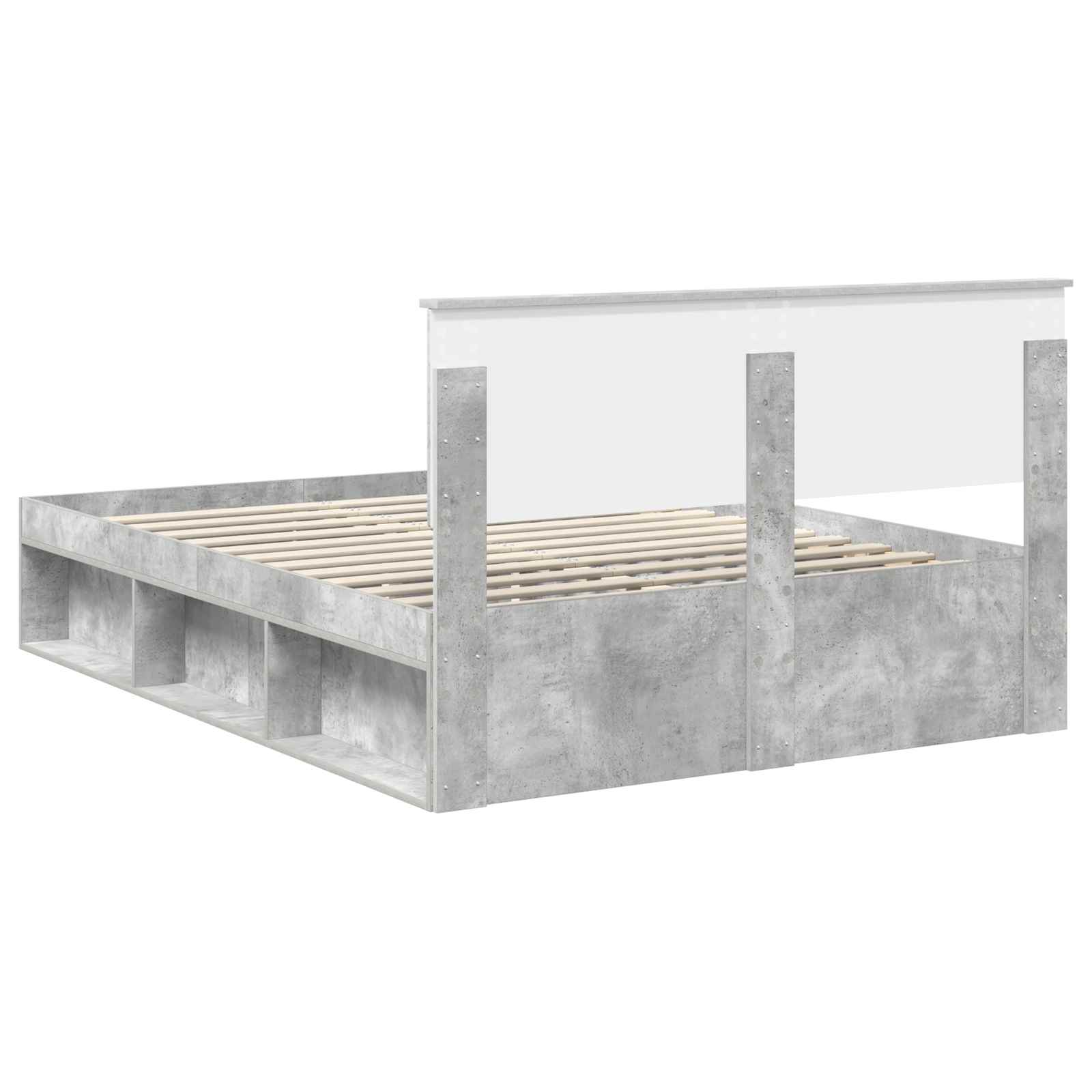 Krevetna konstrukcija Beton 140 x 200 cm Konstruirano drvo
