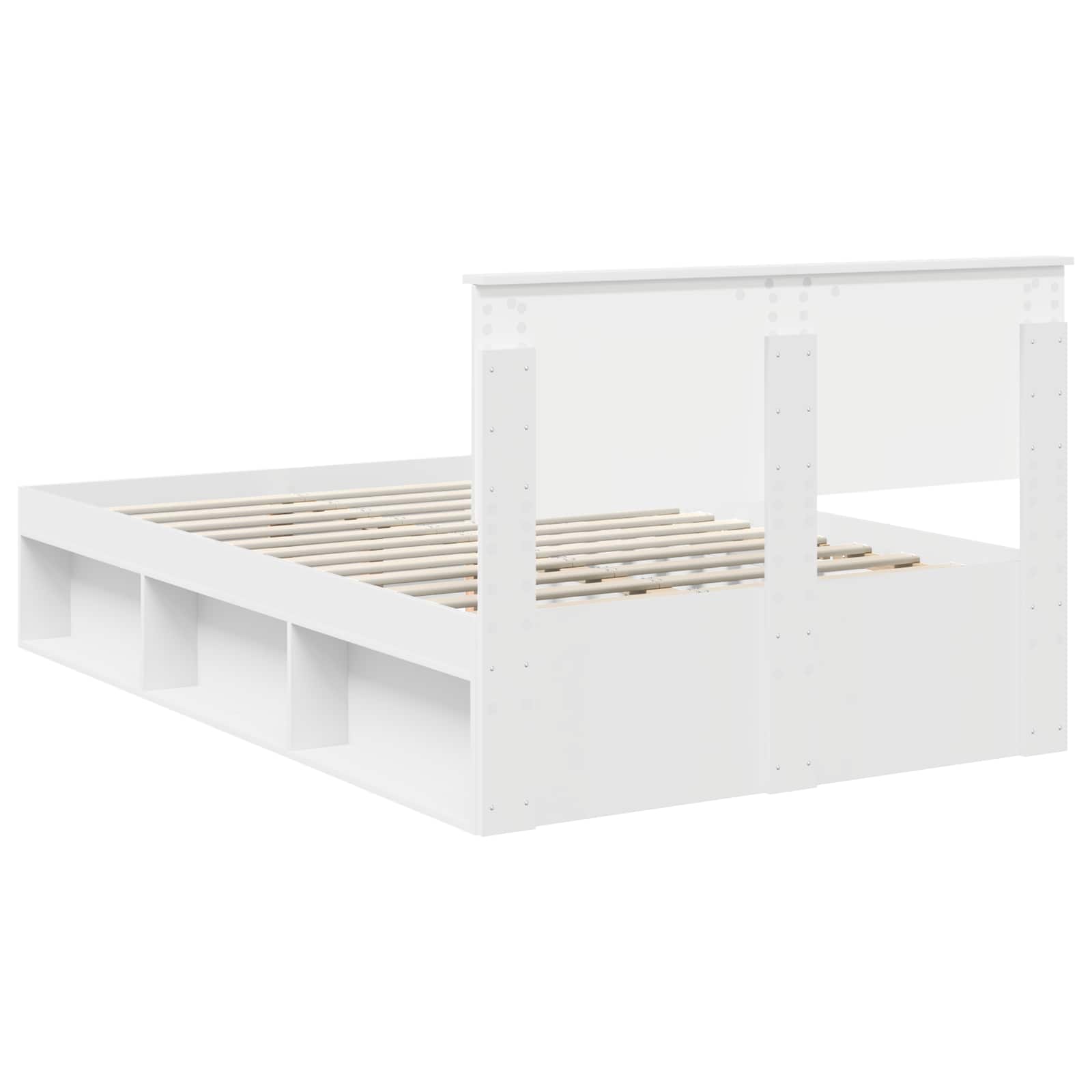 Krevetna konstrukcija Bijelo 120 x 190 cm Konstruirano drvo
