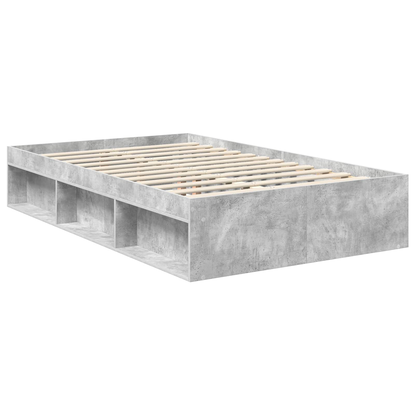 Krevetna konstrukcija Beton 120 x 190 cm Konstruirano drvo