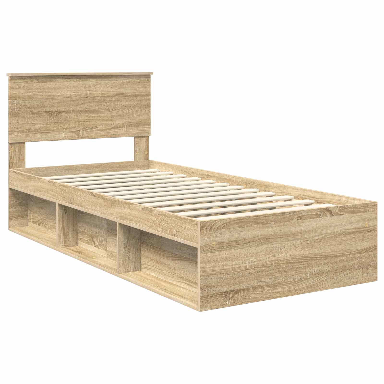Krevetna konstrukcija s uzglavljem Sonoma hrast 90 x 200 cm