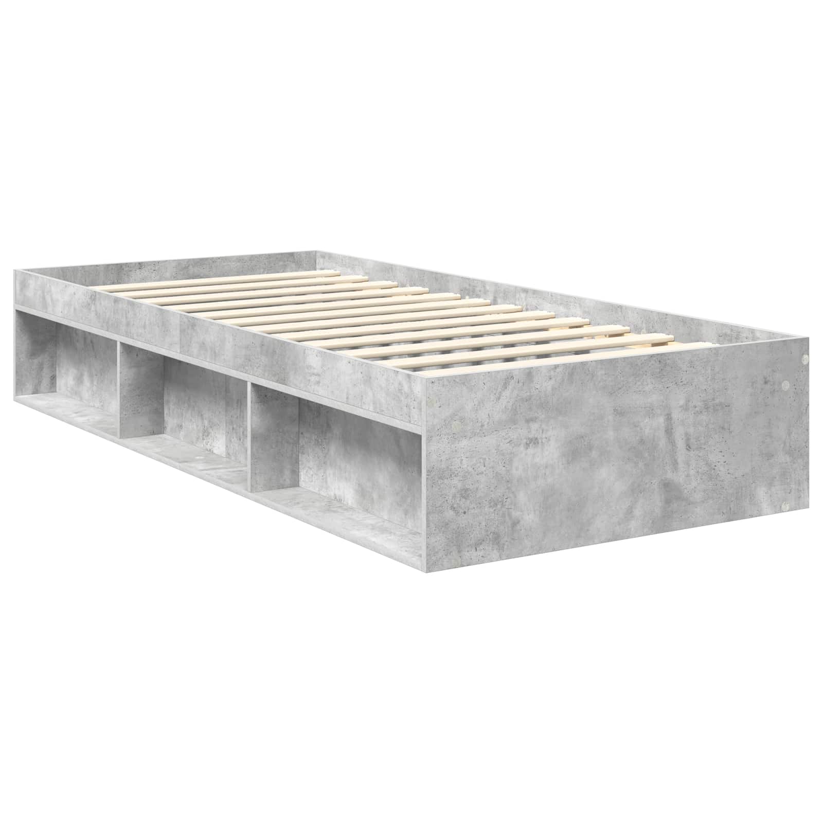 Krevetna konstrukcija Beton 90 x 200 cm Konstruirano drvo