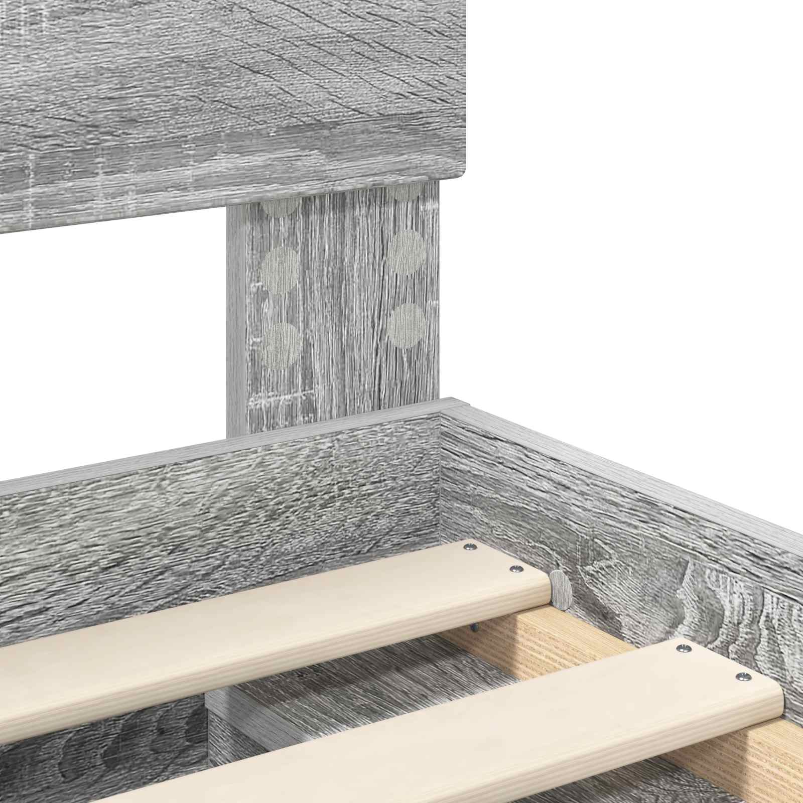 Krevetna konstrukcija Siva Sonoma 75 x 190 cm Konstruirano drvo
