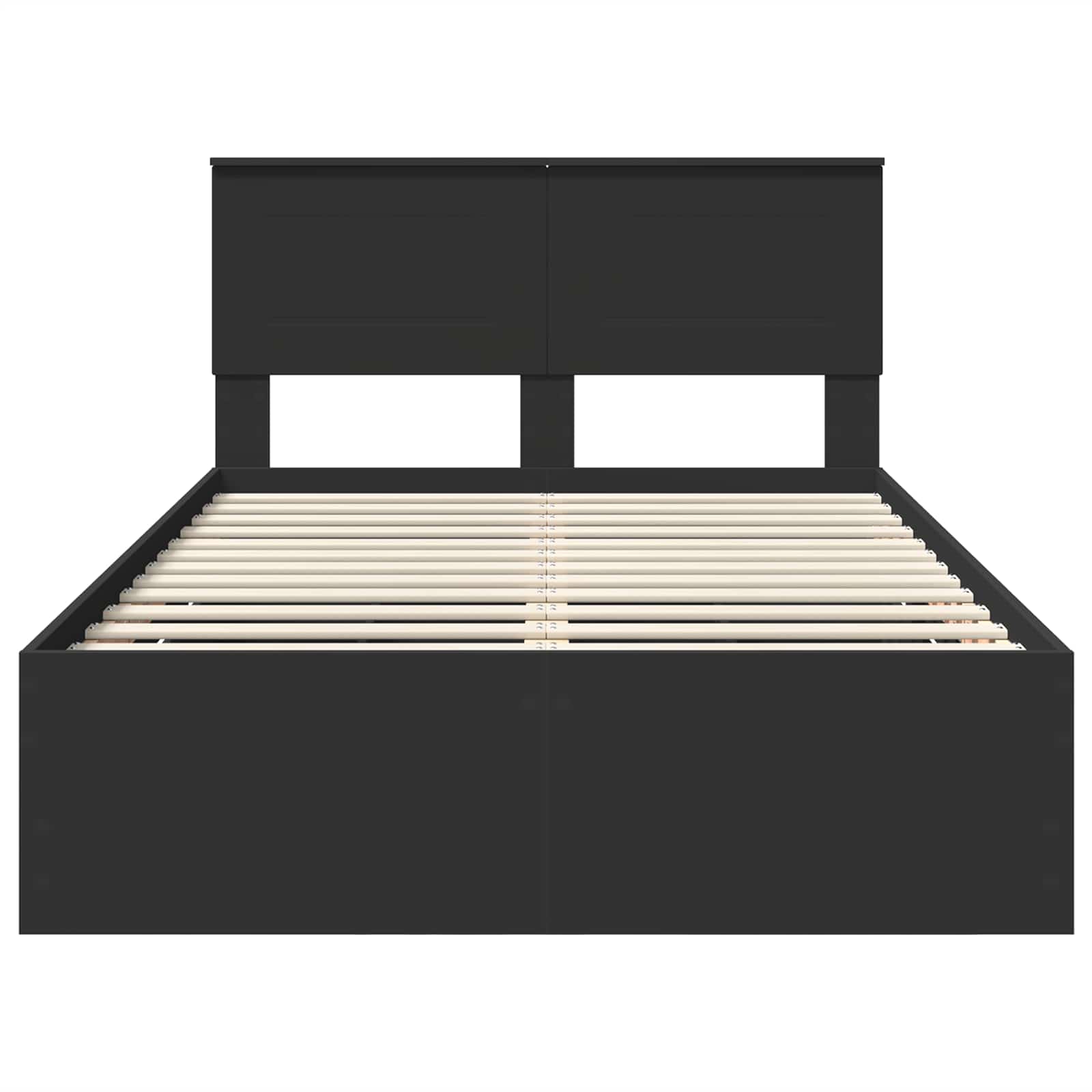 Krevetna konstrukcija Crna 120 x 190 cm Inženjersko Drvo