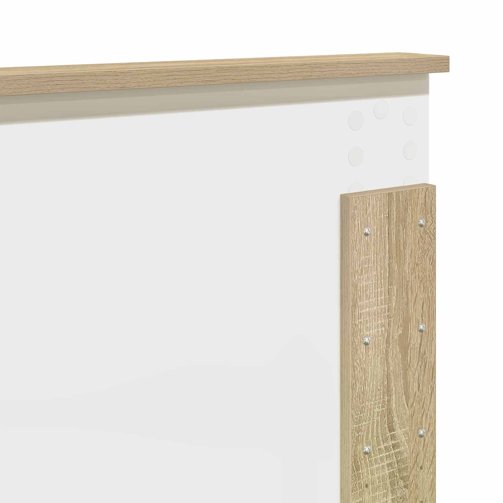 Krevetna konstrukcija S LED lampica Sonoma hrast 150 x 200 cm