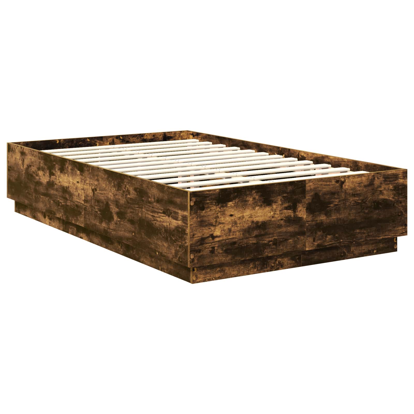 Krevetna konstrukcija S LED lampica Dimljeni hrast 120 x 200 cm