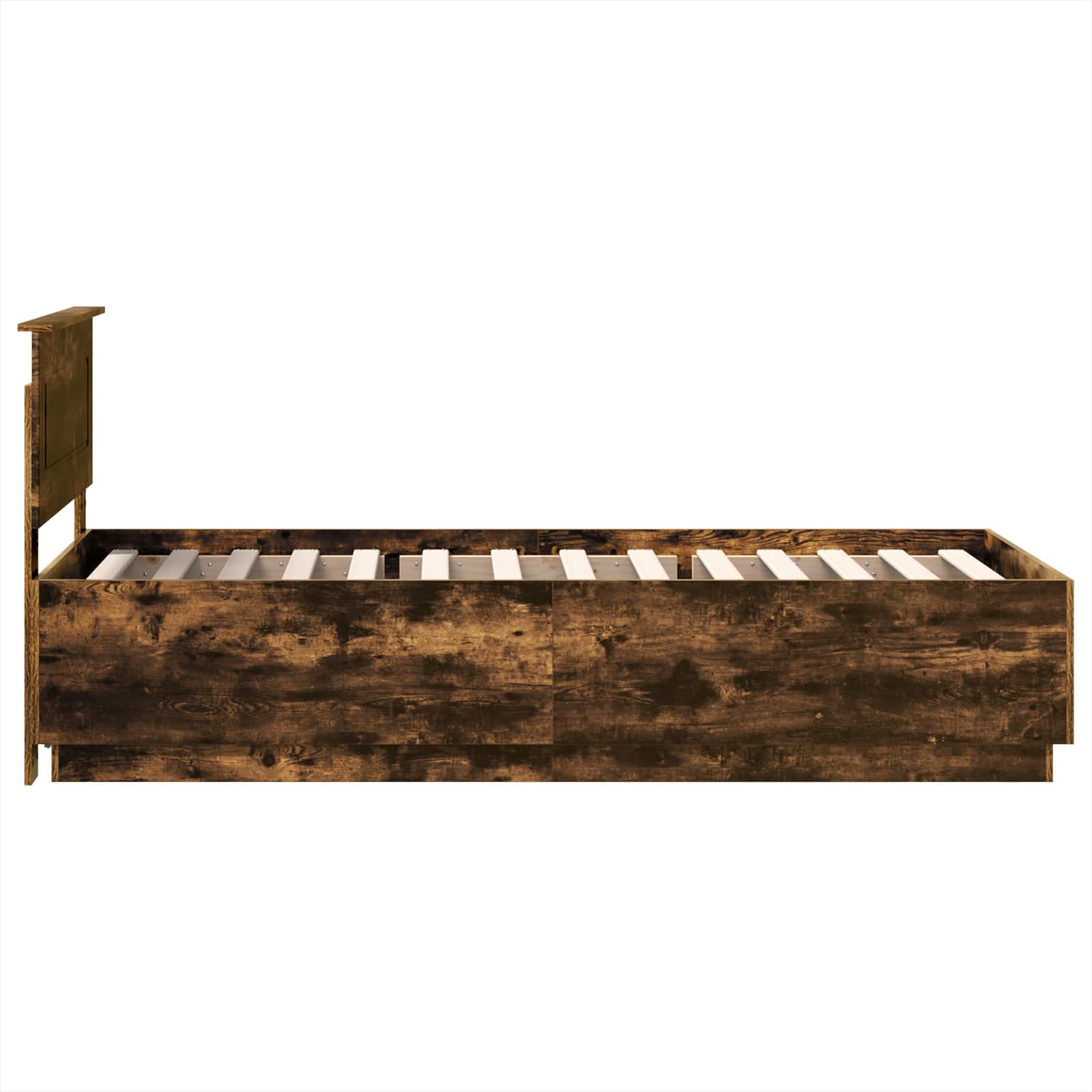 Krevetna konstrukcija S LED lampica Dimljeni hrast 90 x 190 cm