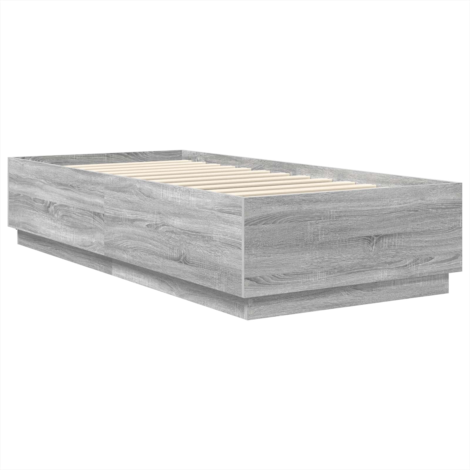 Krevetna konstrukcija Siva Sonoma 70 x 190 cm Konstruirano drvo