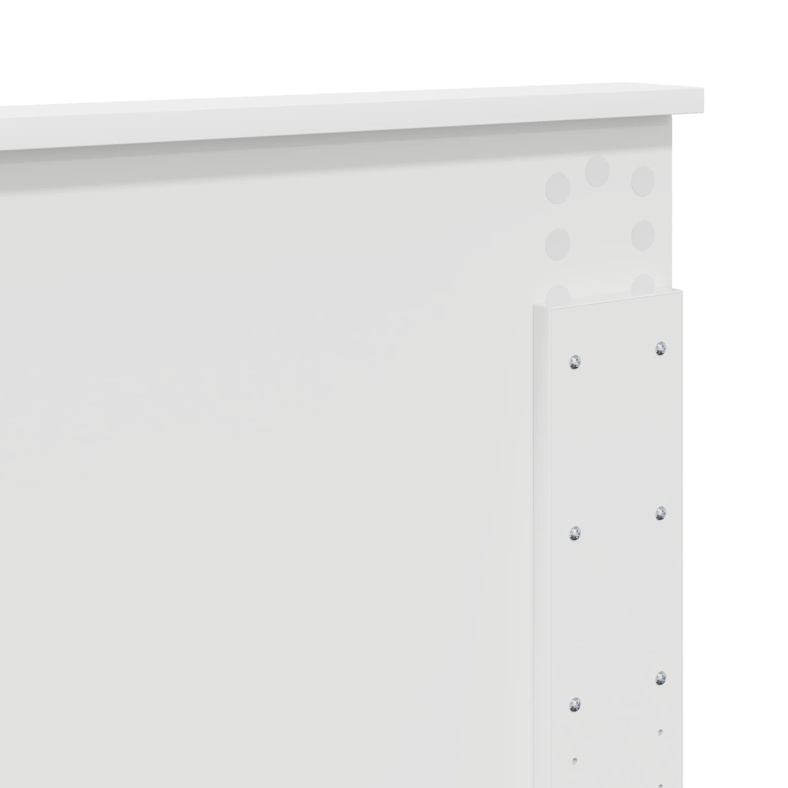 Krevetna konstrukcija Bijela 150 x 200 cm Konstruirano drvo