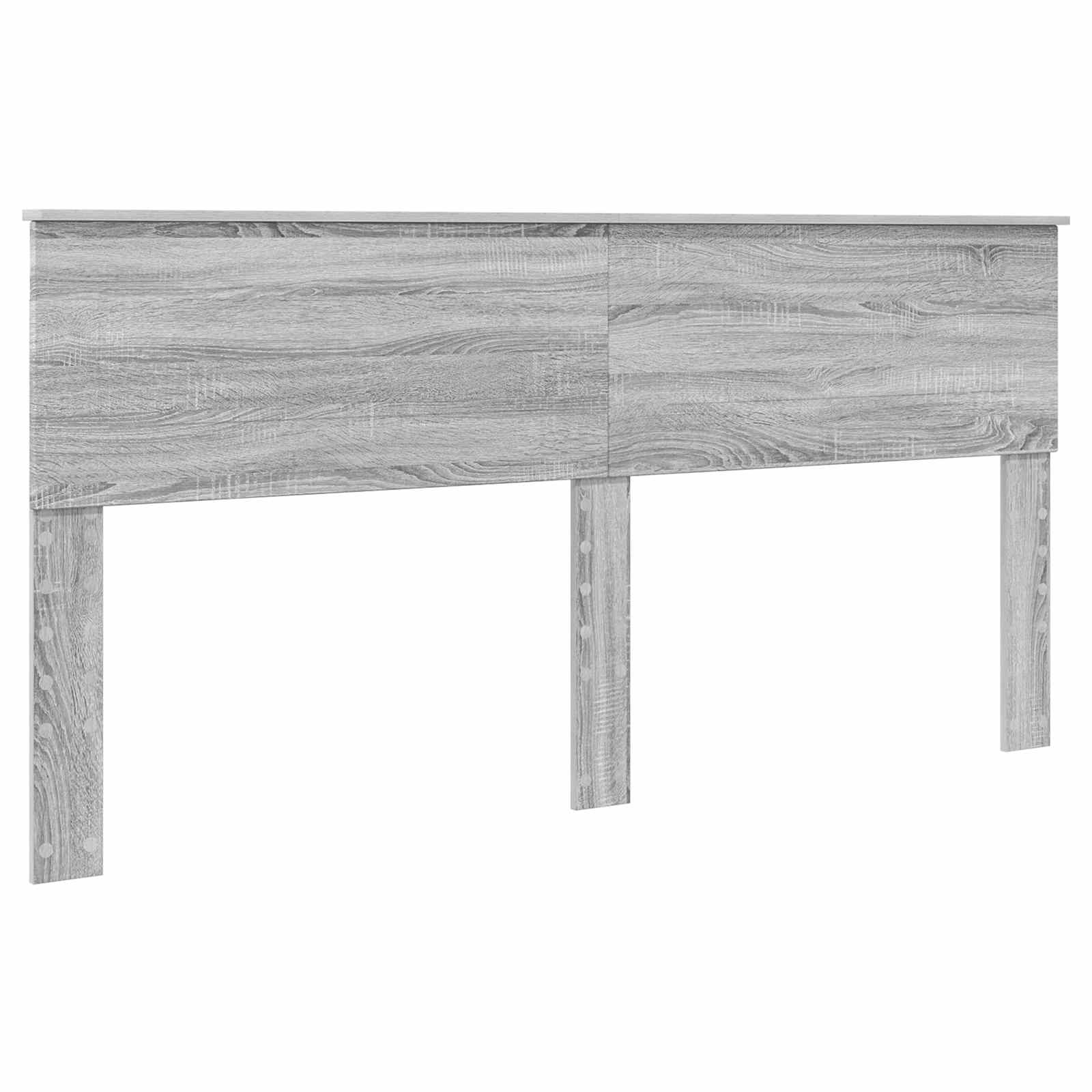 Krevetna konstrukcija s policom Siva Sonoma 200 x 200 cm