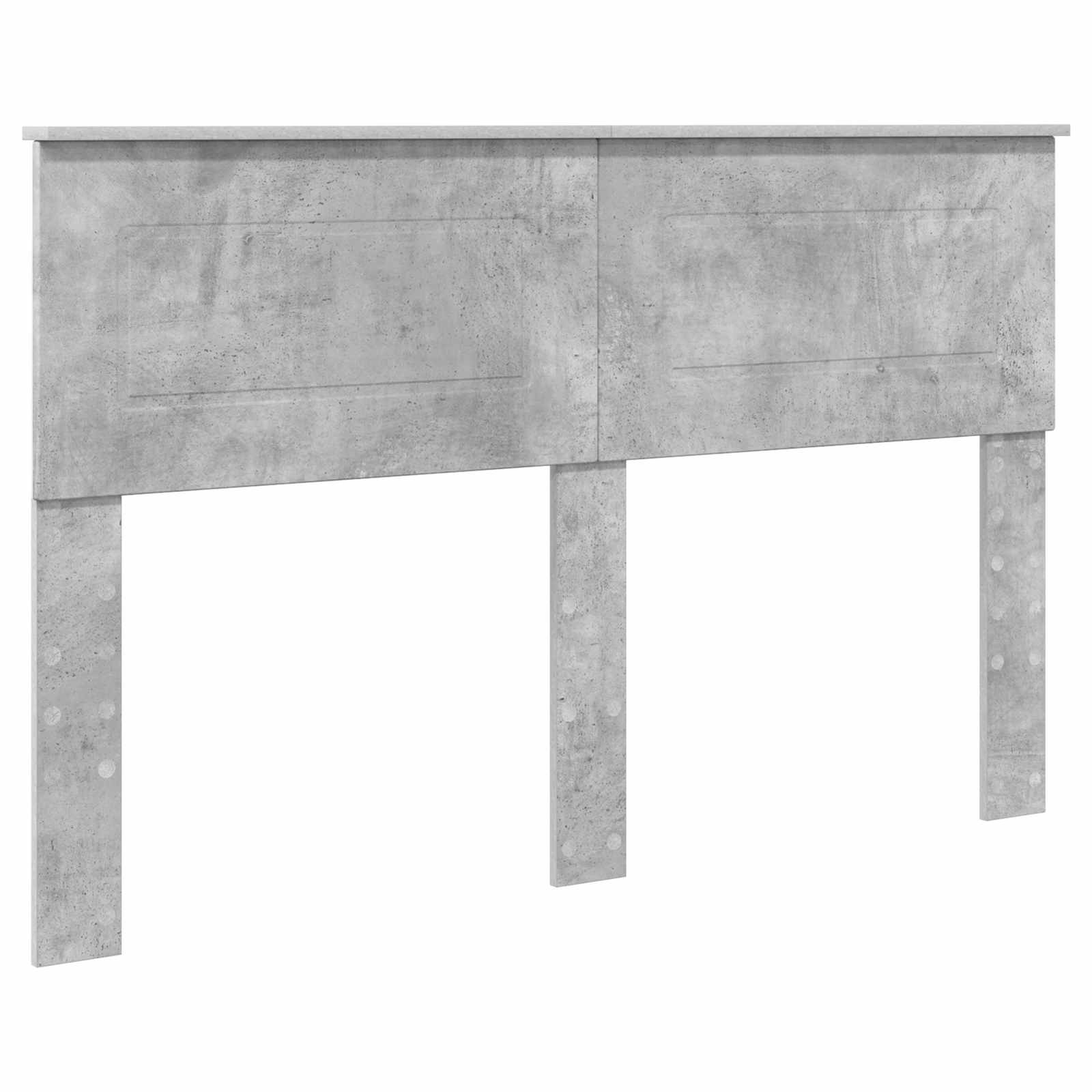 Krevetna konstrukcija s policom Betonski sivi 160 x 200 cm