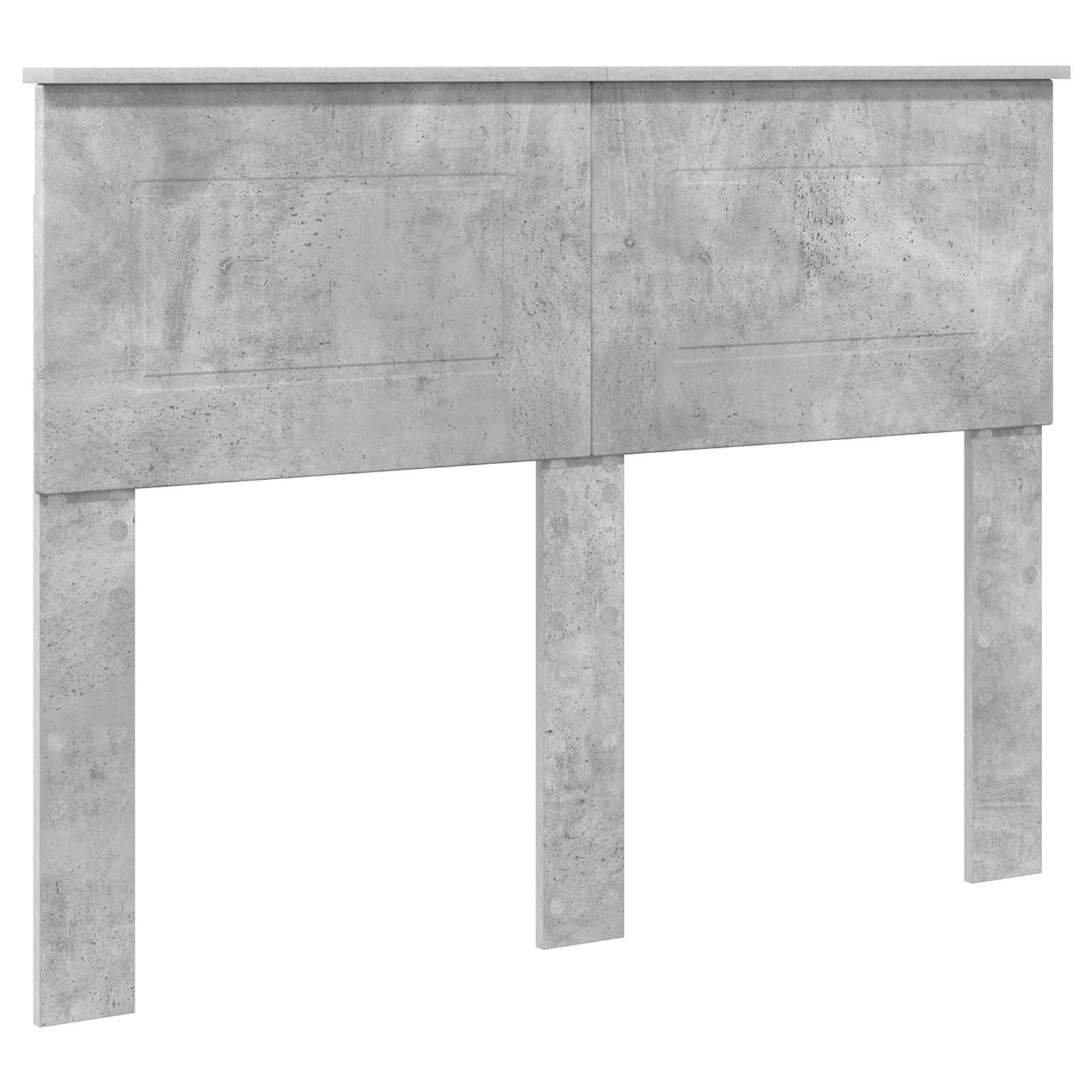 Krevetna konstrukcija s policom Betonski sivi 120 x 190 cm