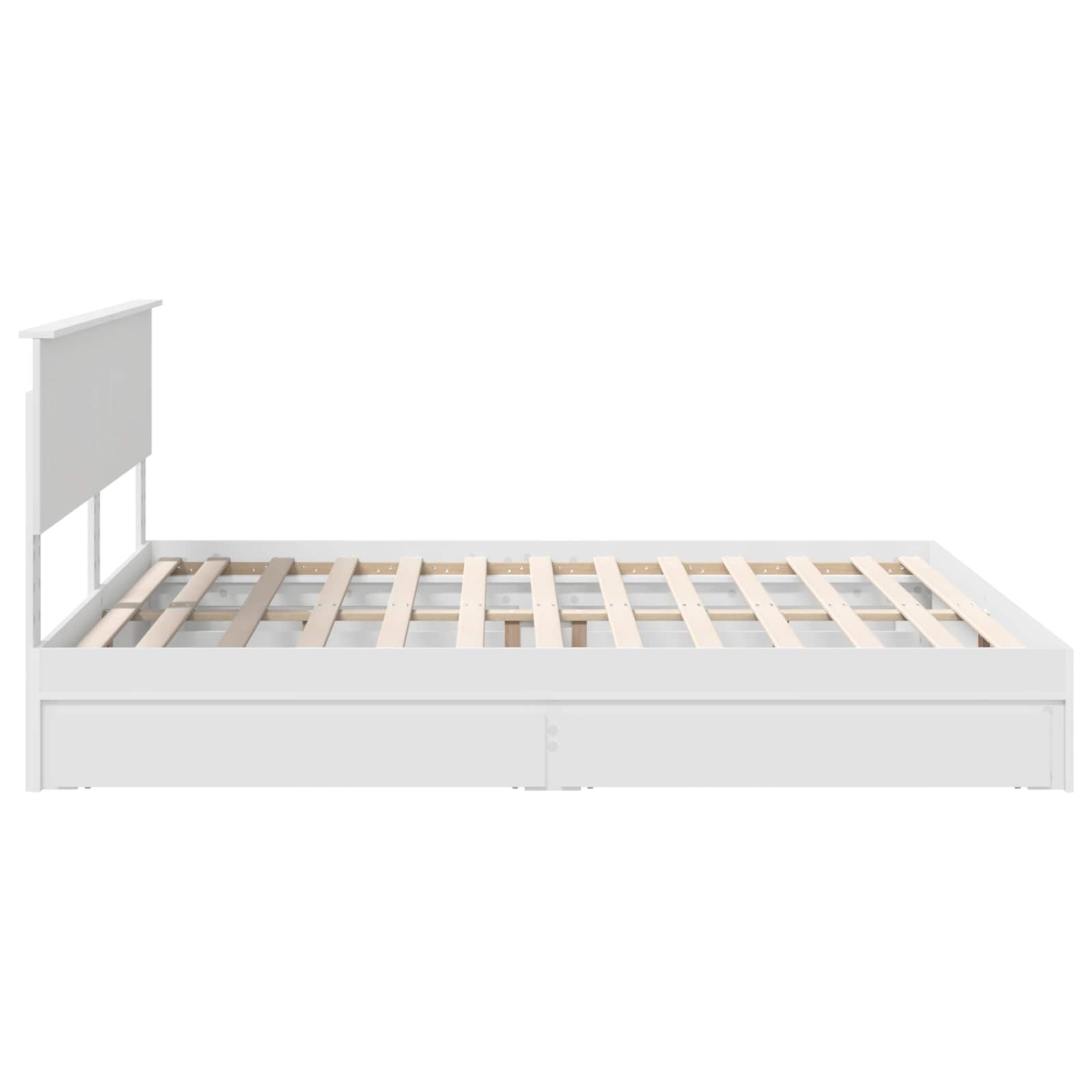 Krevet s od storage Bijelo 180 x 200 cm Konstruirano drvo