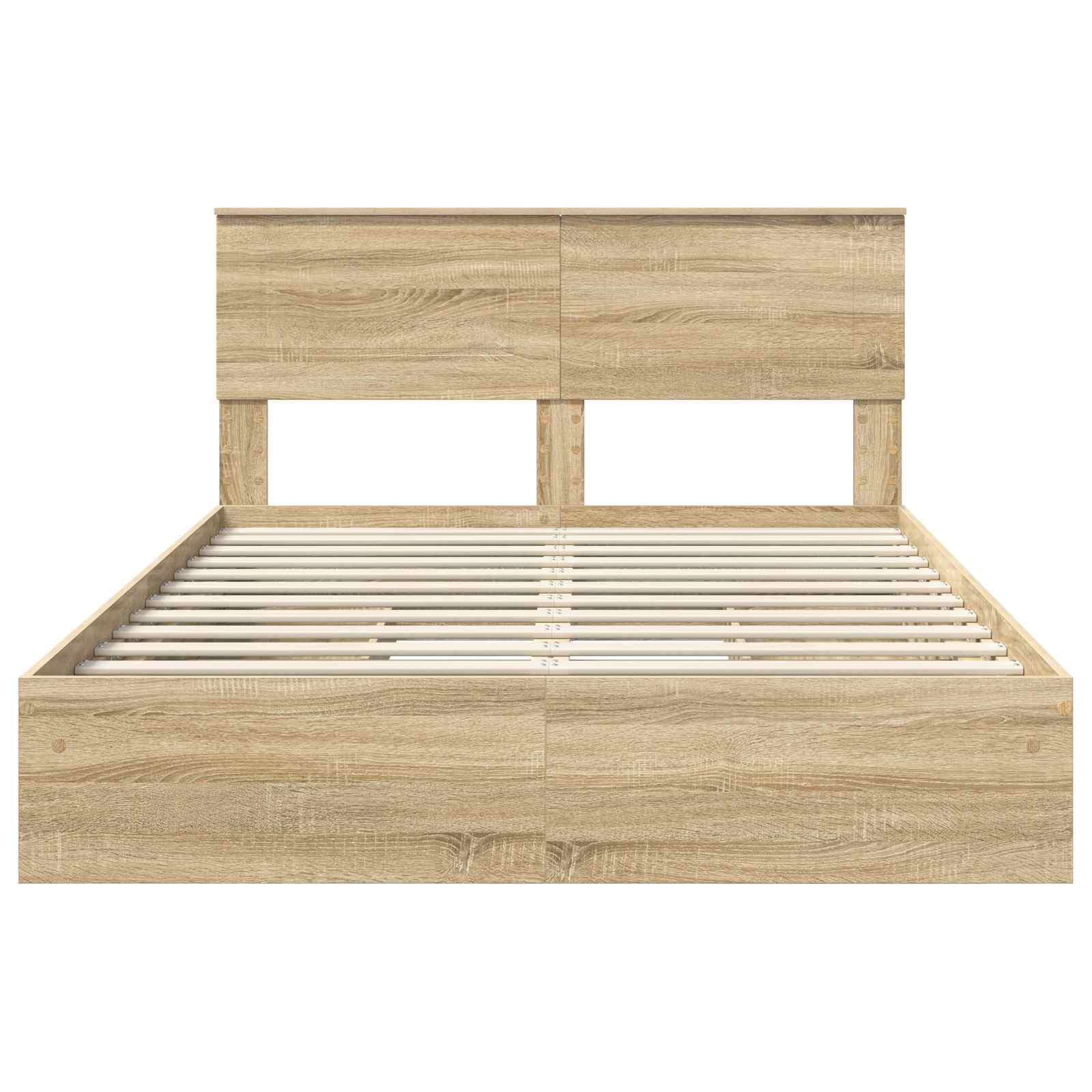 Krevet s od storage Sonoma hrast 160 x 200 cm Konstruirano drvo