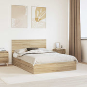 Krevet s od storage Sonoma hrast 150 x 200 cm Konstruirano drvo