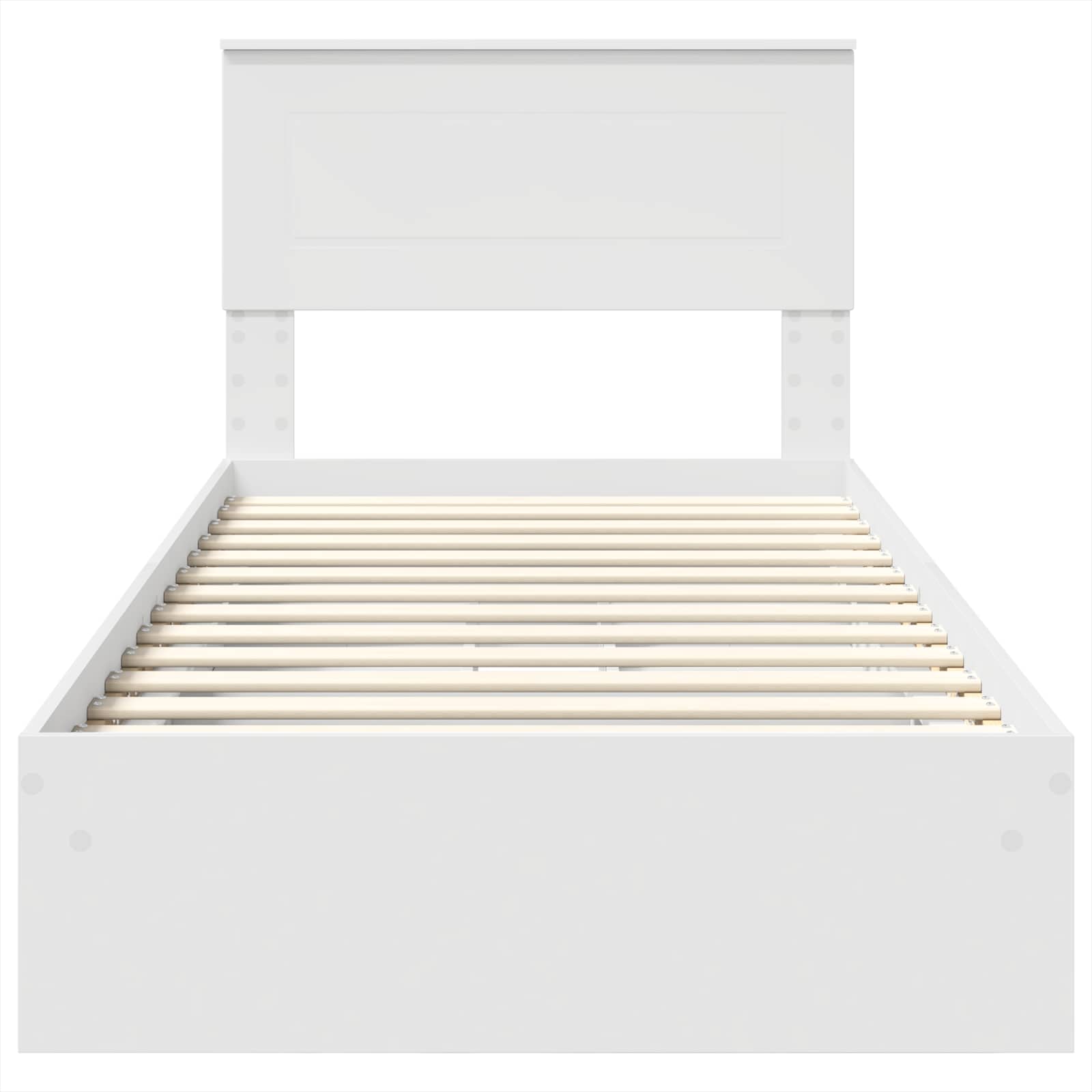 Krevet s od storage Bijelo 90 x 200 cm Konstruirano drvo