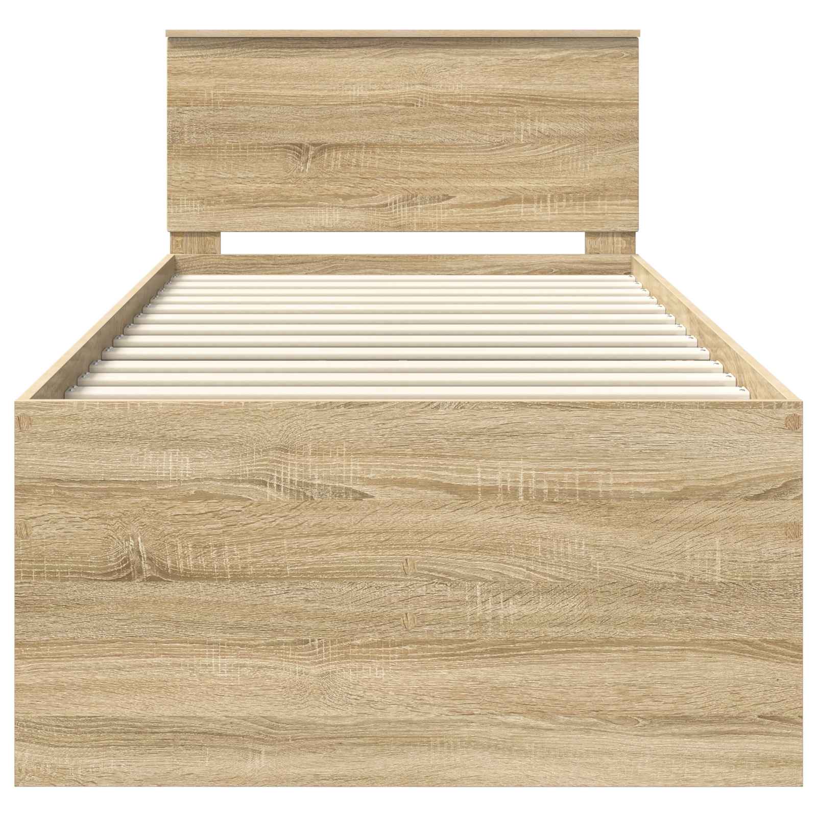 Krevet na dan s ladicama Sonoma hrast i crna 100 x 200 cm