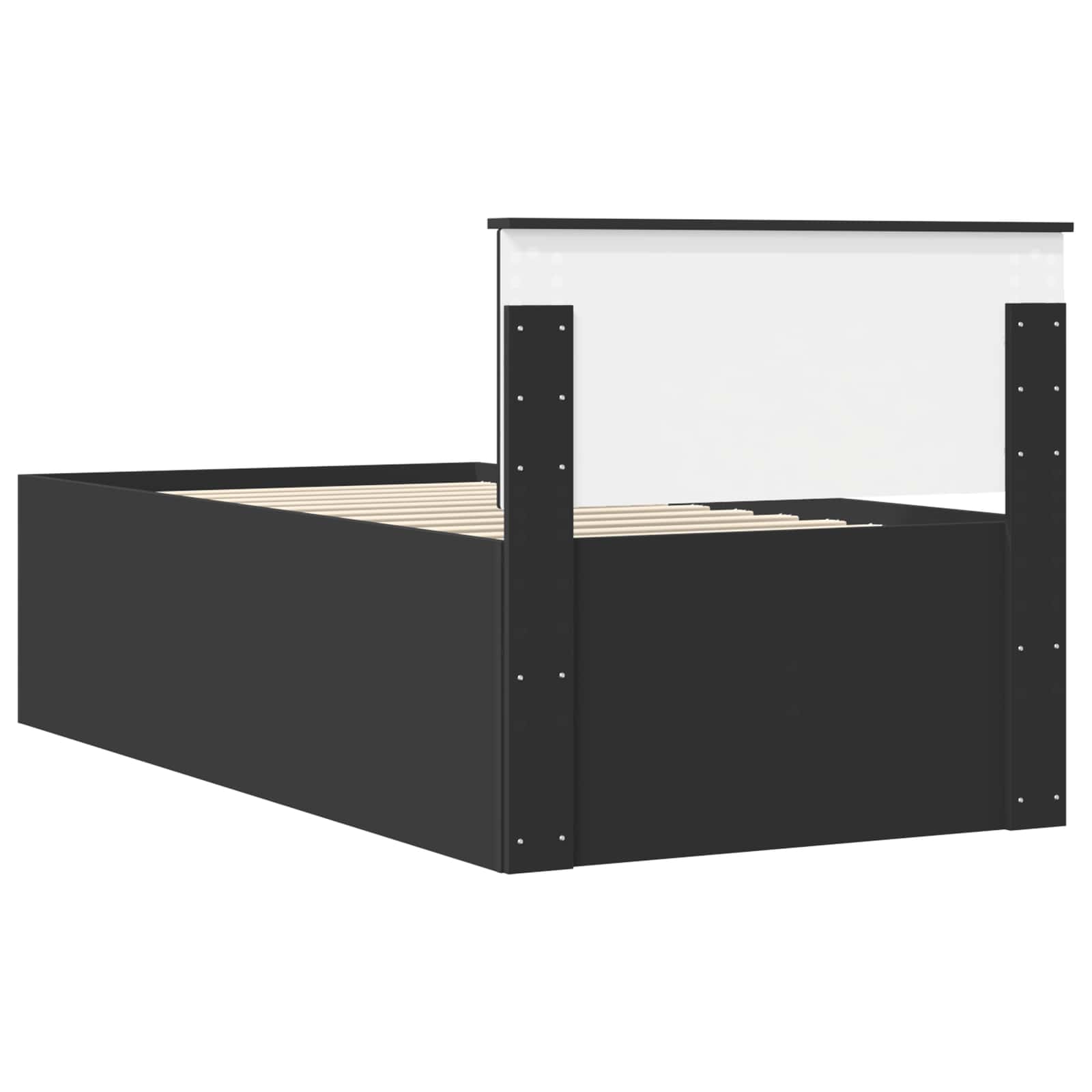 Krevet na dan s ladicama Crna 90 x 190 cm Konstruirano drvo