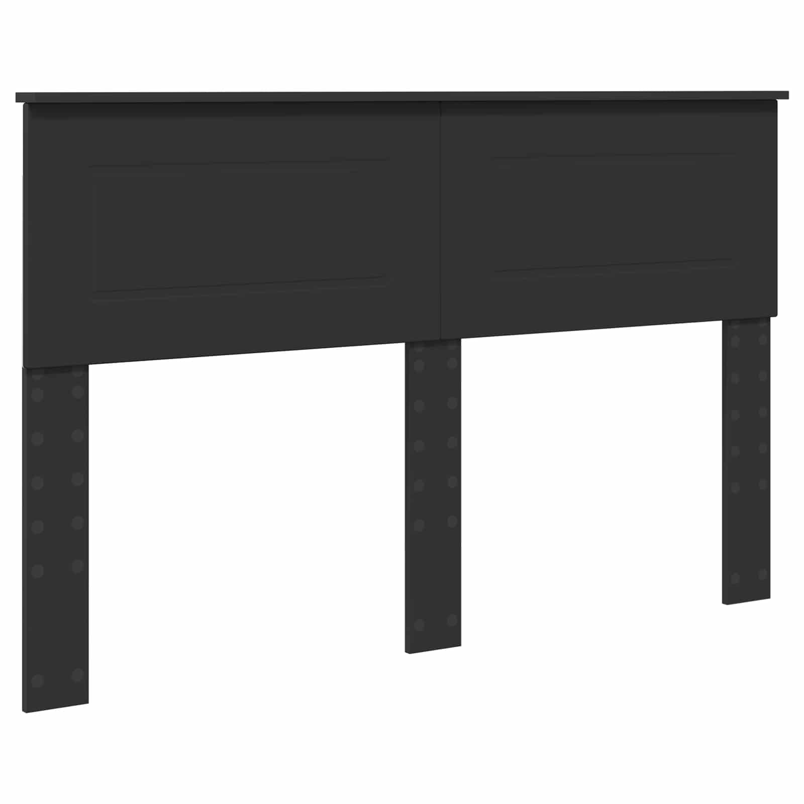Krevetna konstrukcija Crna 160 x 200 cm Konstruirano drvo