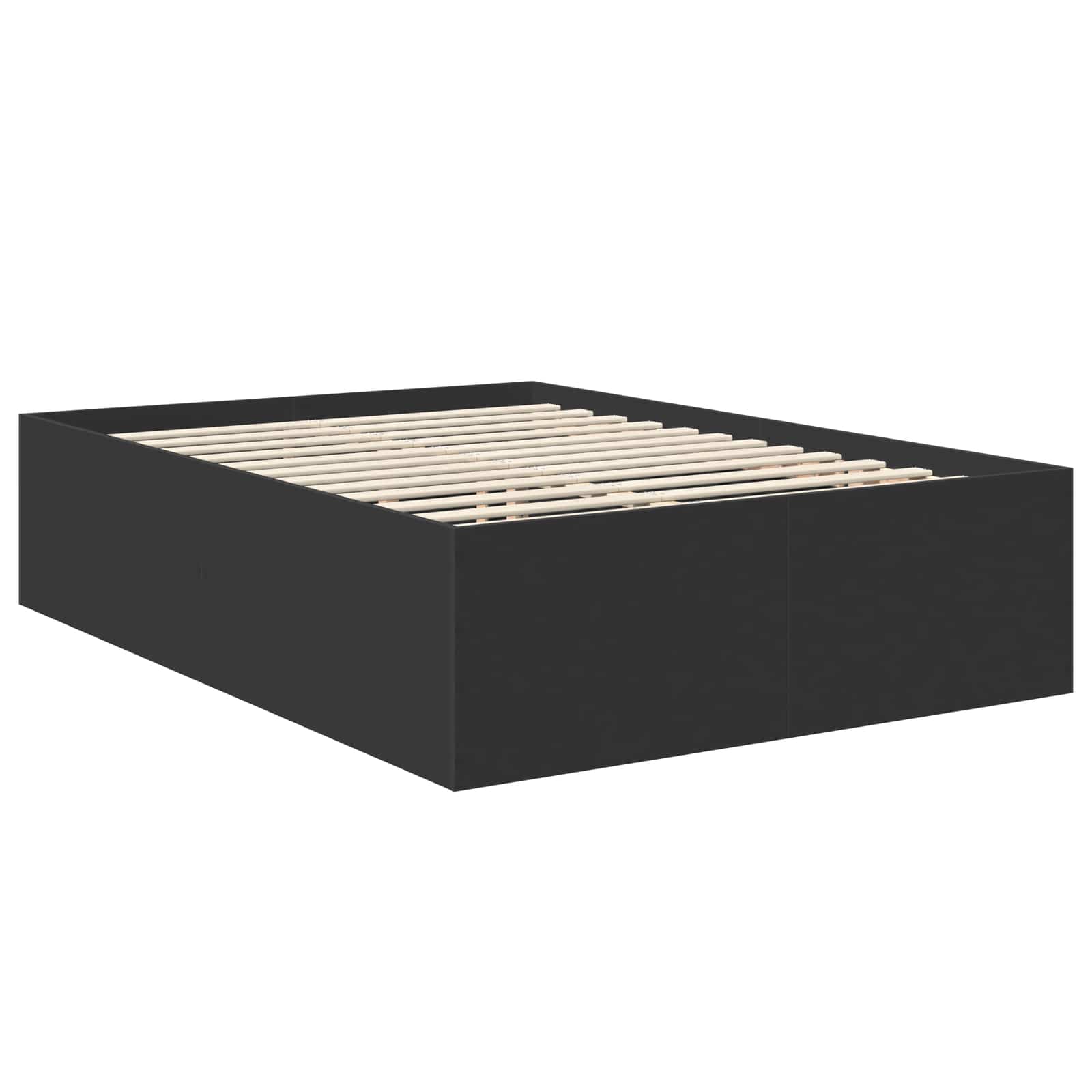 Krevetna konstrukcija Crna 150 x 200 cm Konstruirano drvo