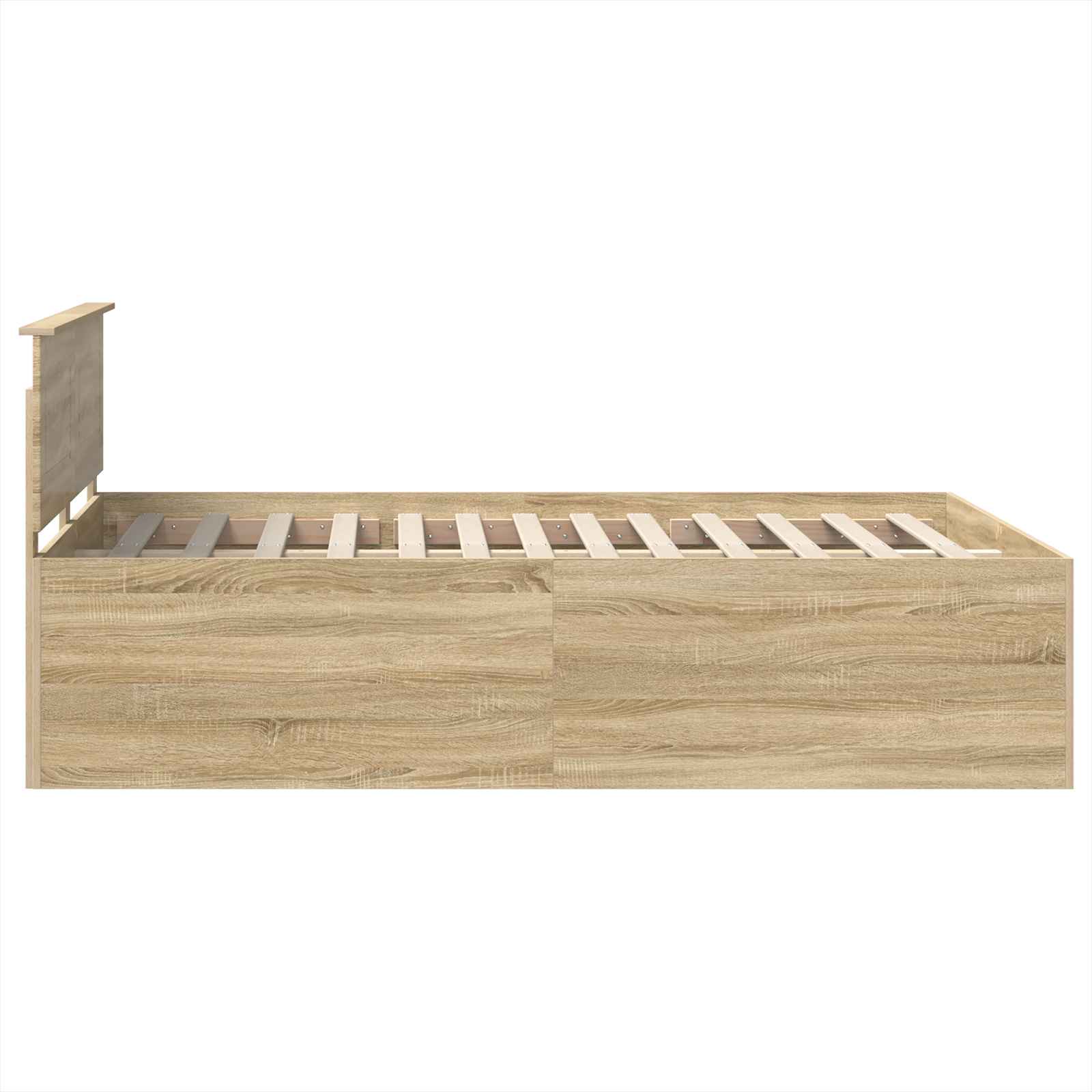 Krevetna konstrukcija s uzglavljem Sonoma hrast 150 x 200 cm