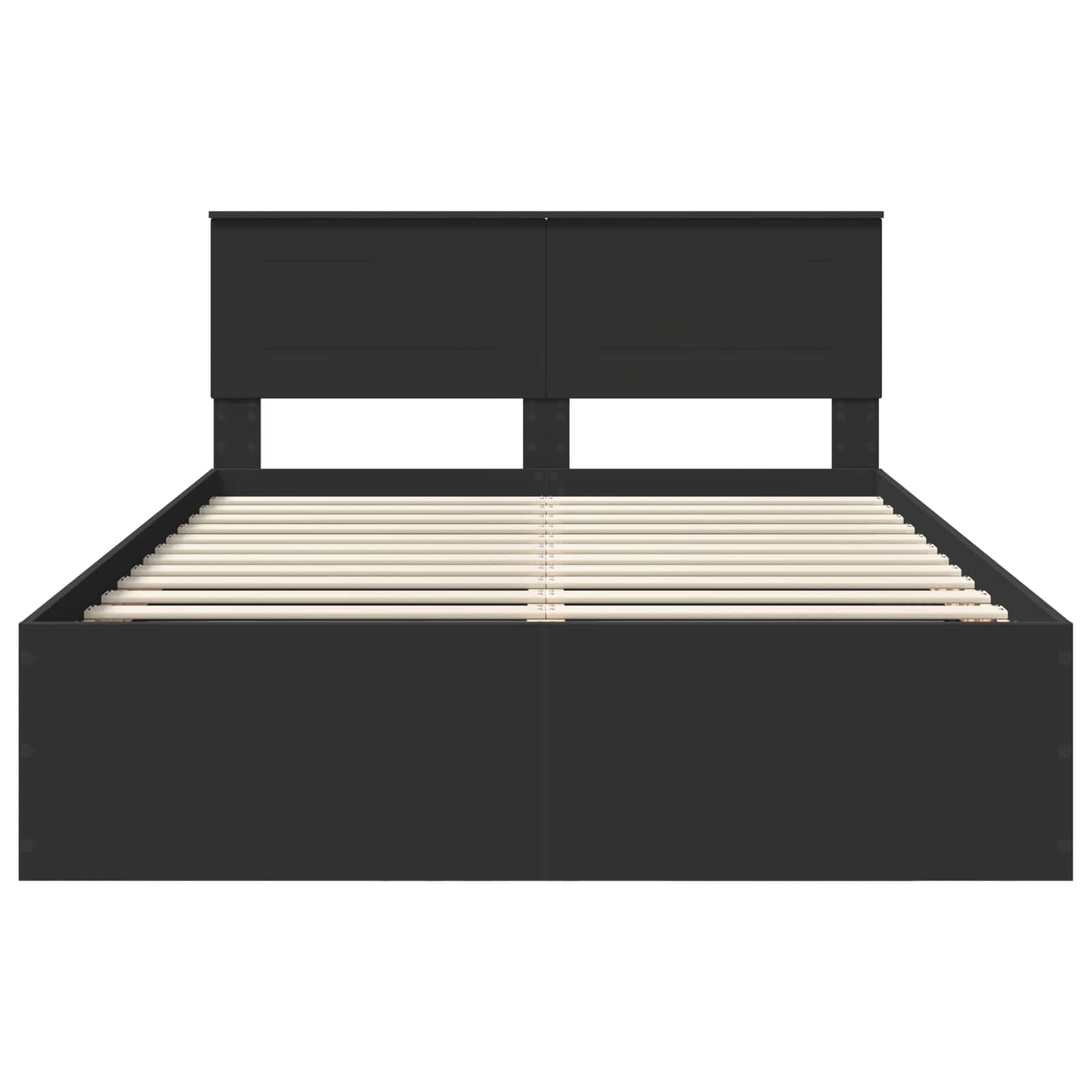 Krevetna konstrukcija Crna 150 x 200 cm Konstruirano drvo