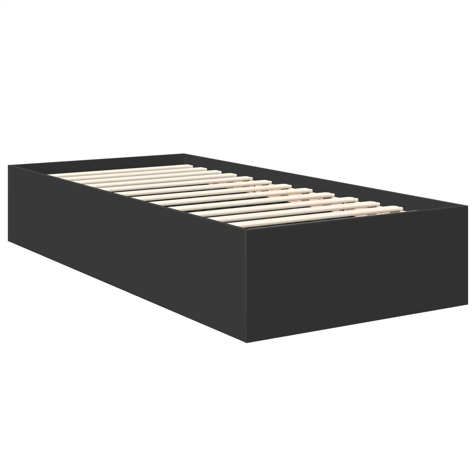 Krevetna konstrukcija Crna 100 x 200 cm Konstruirano drvo