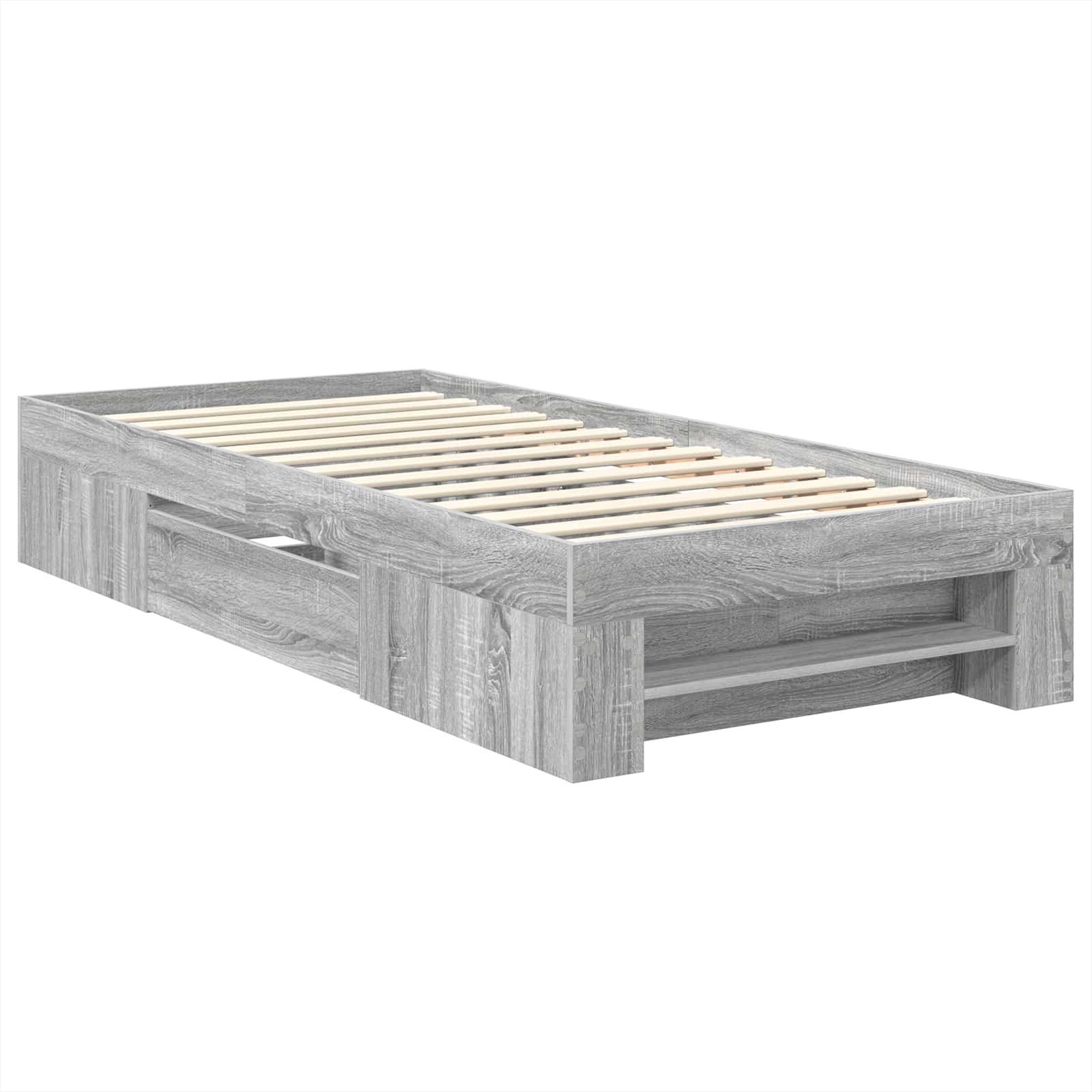 Krevetna konstrukcija Siva Sonoma 80 x 200 cm Konstruirano drvo