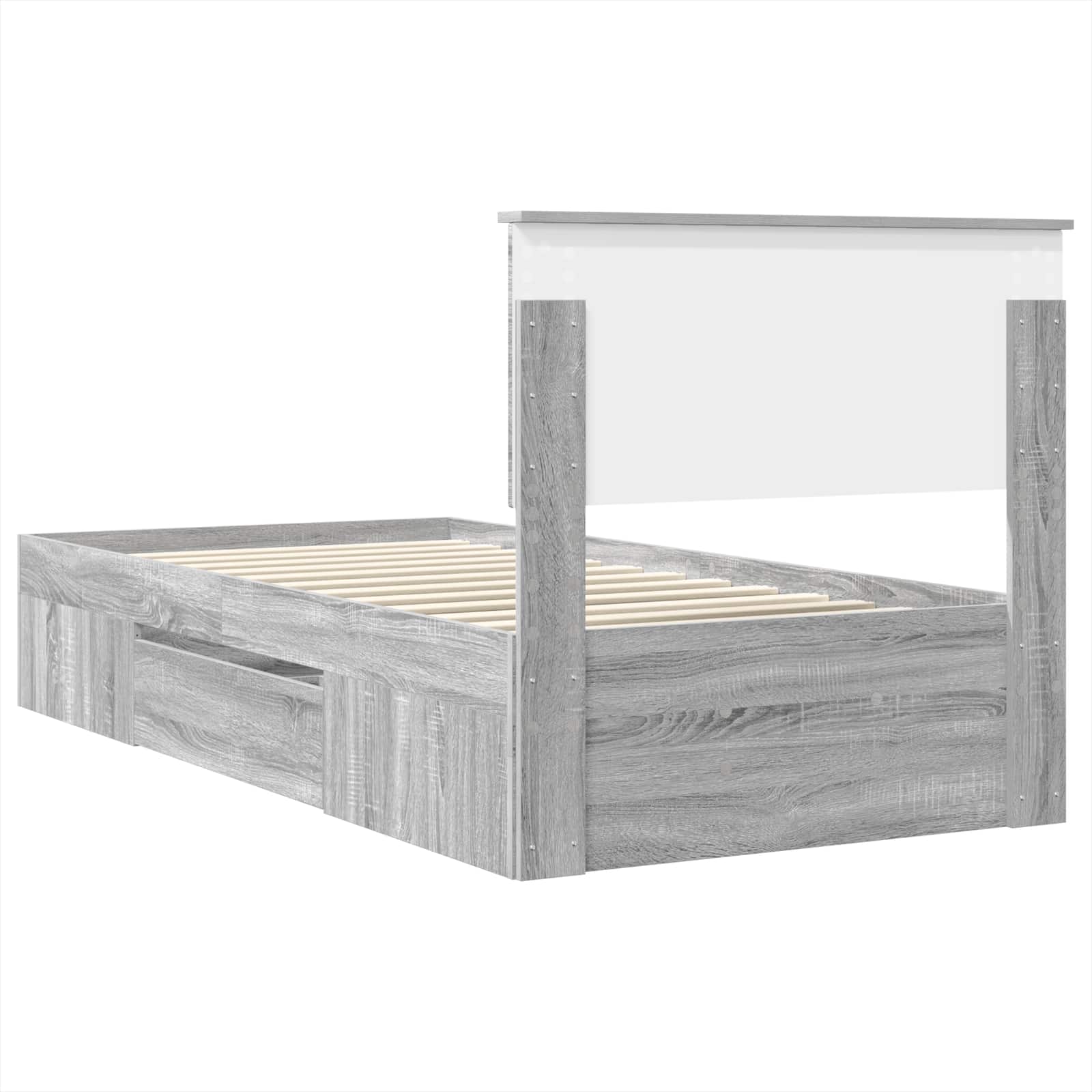 Krevetna konstrukcija Siva Sonoma 80 x 200 cm Konstruirano drvo