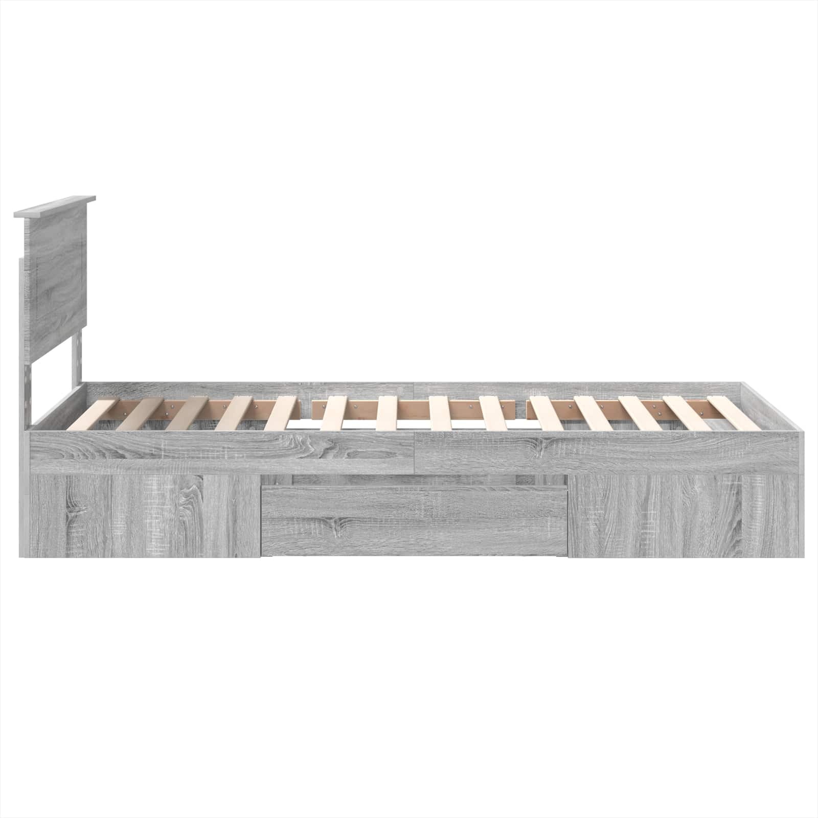 Krevetna konstrukcija Siva Sonoma 80 x 200 cm Konstruirano drvo