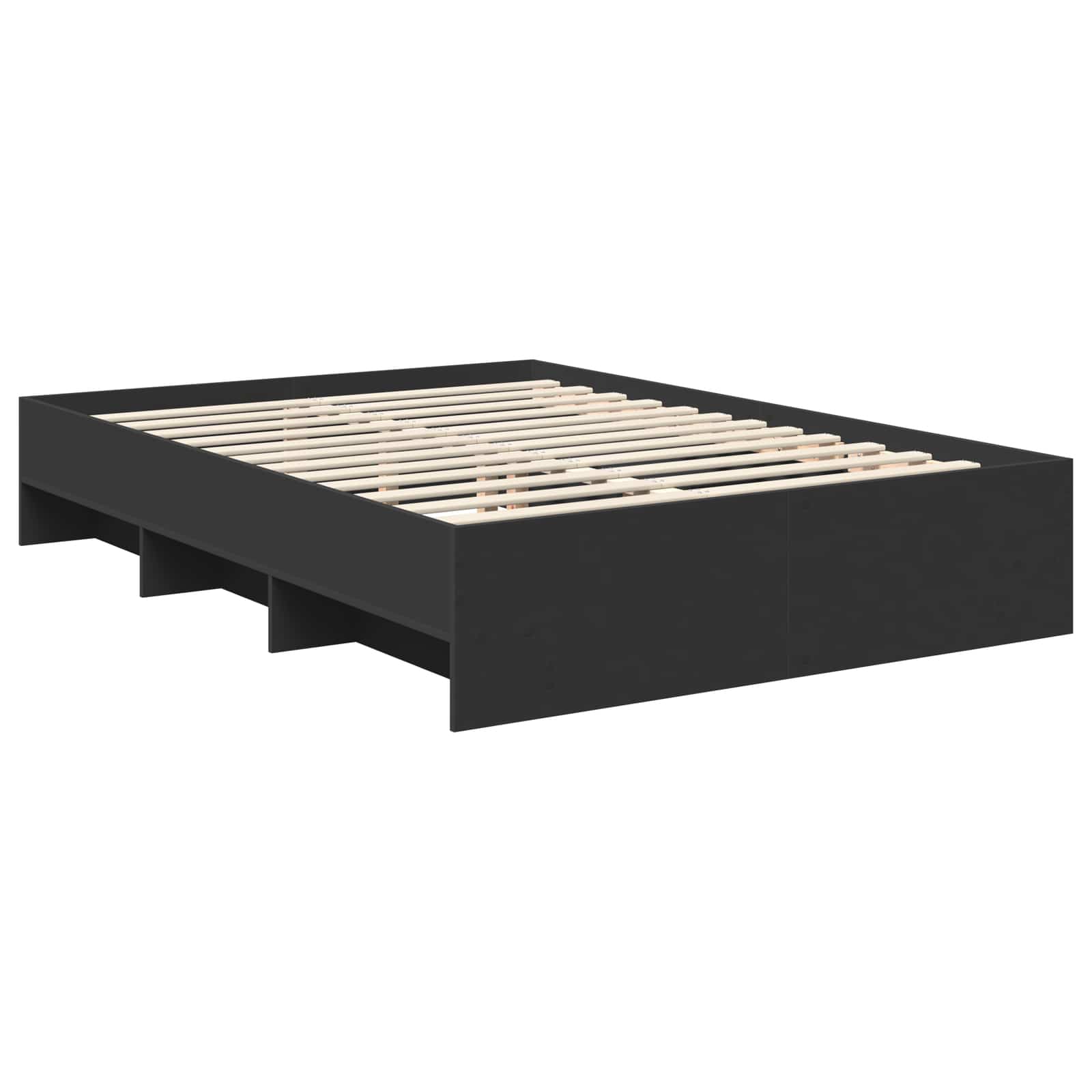 Krevetna konstrukcija Crna 150 x 200 cm Konstruirano drvo