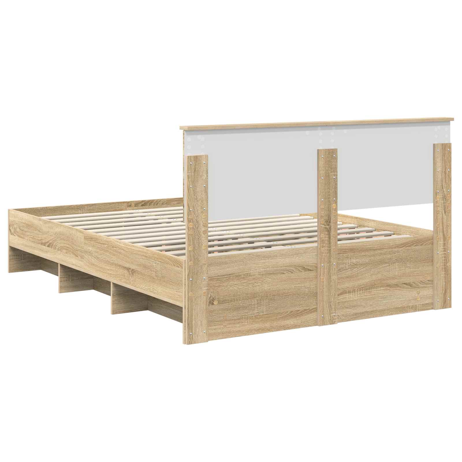 Krevetna konstrukcija s uzglavljem Sonoma hrast 150 x 200 cm